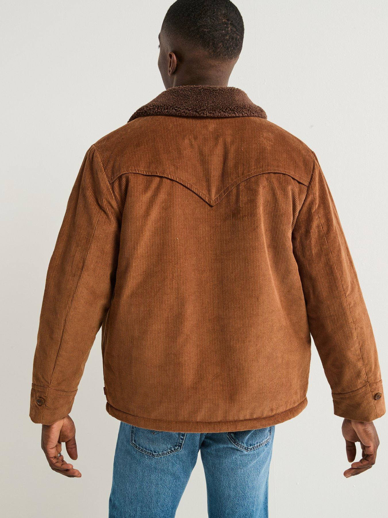 levis-durham-short-button-cord-jacket-brownstillFront