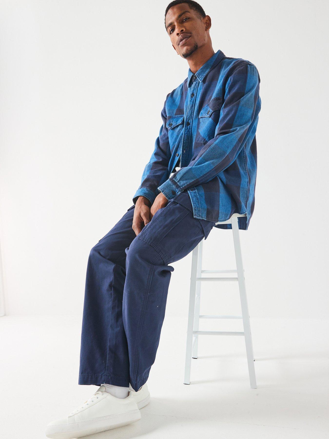 Image 4 of 6 of Levi's XX Straight Fit Cargo Trousers &nbsp;- Dark Blue