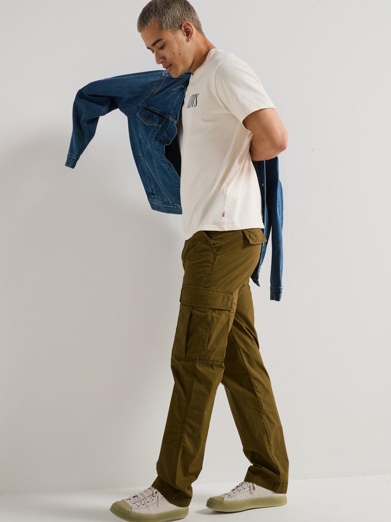 levis-levis-straight-fit-cargo-trousers-greenback