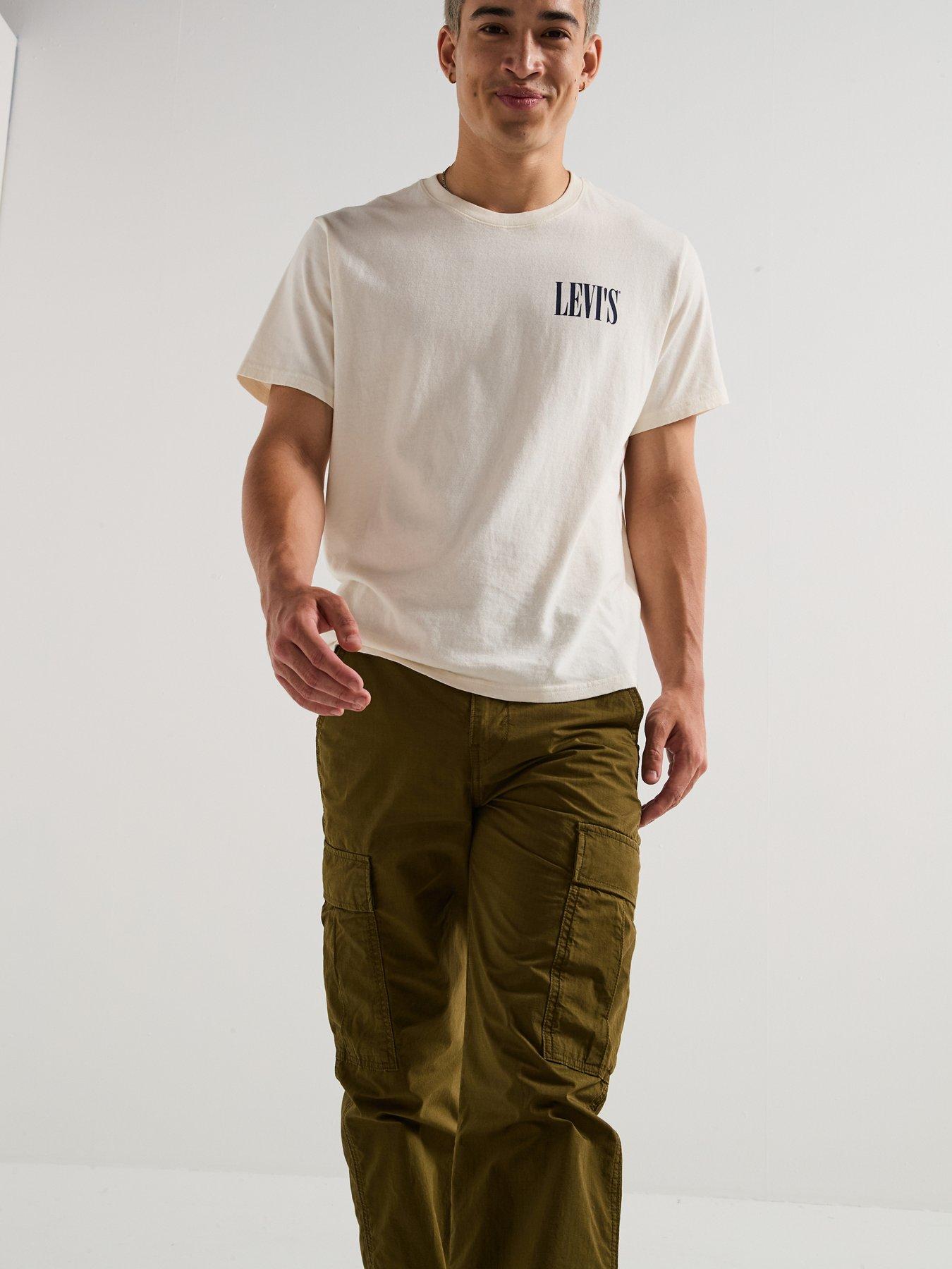 levis-levis-straight-fit-cargo-trousers-greenoutfit