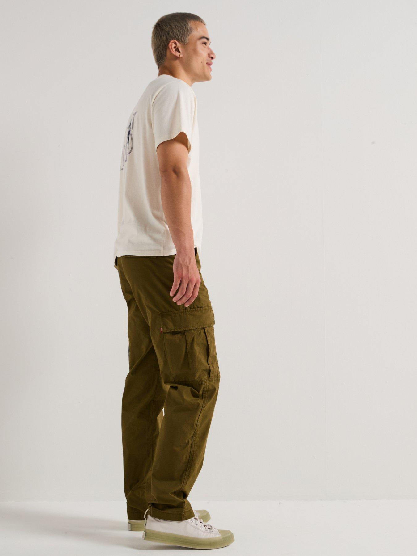 levis-levis-straight-fit-cargo-trousers-greendetail