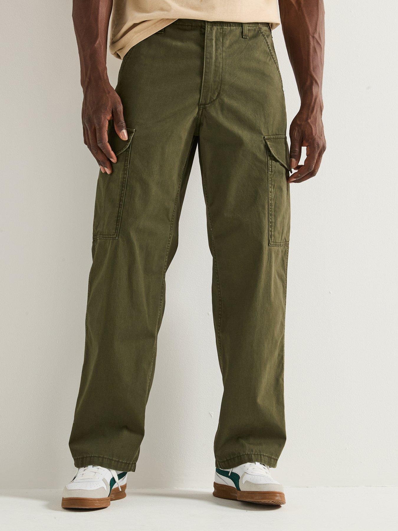 Levi's XX Baggy Fit Cargo Trousers- Brown - Green