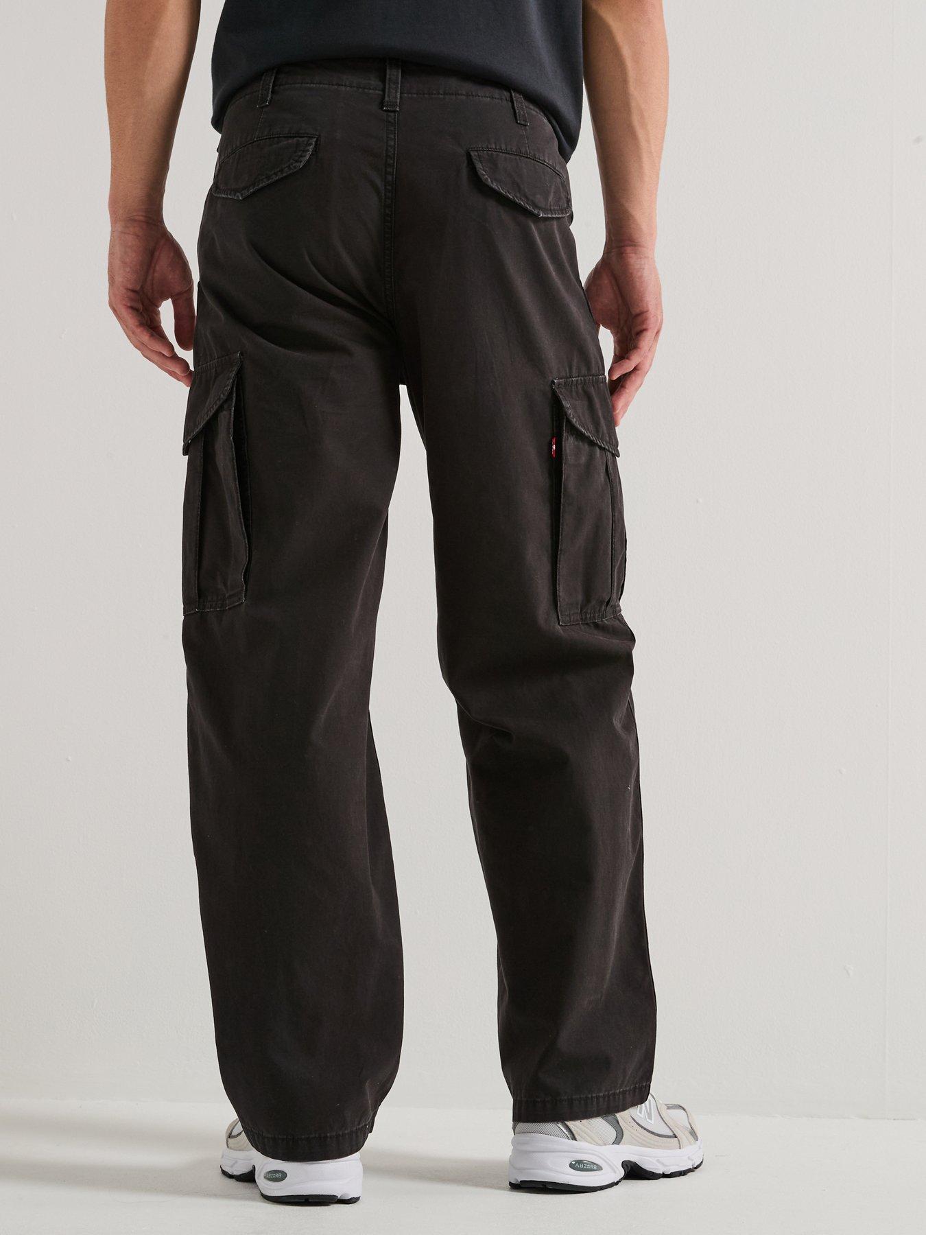 levis-xx-baggy-cargo-trousers-blackstillFront