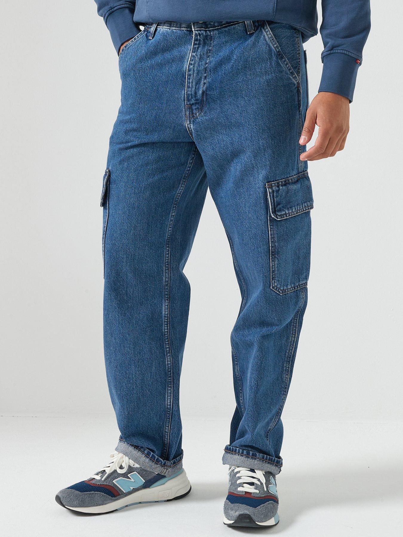 levis-levis-568-loose-straight-fit-cargo-trousers--get-involved--blue