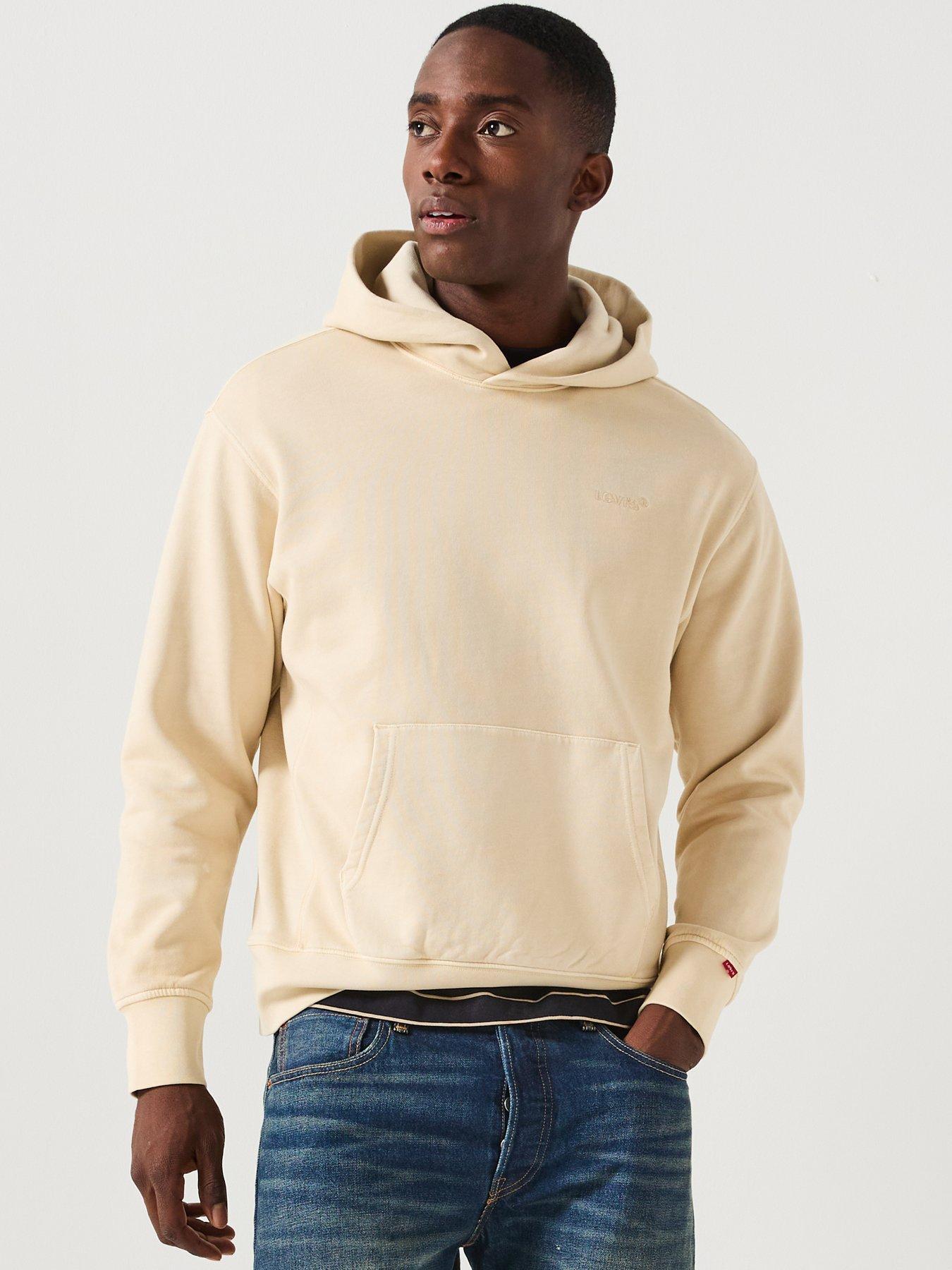 Levi's Authentic Relaxed Fit Fleece Hoodie - White - Off White