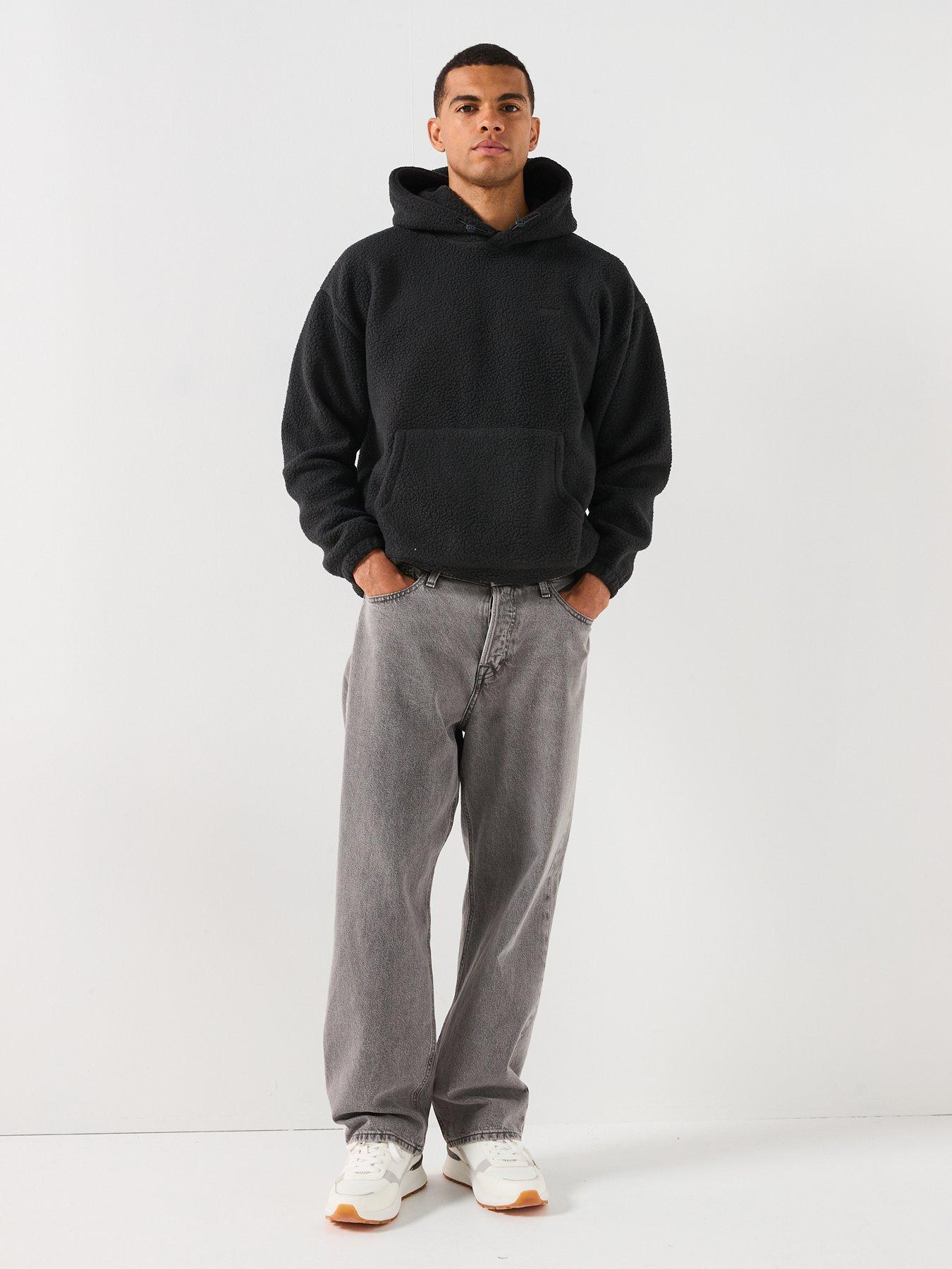 Image 3 of 6 of Levi's Cosy Sherpa Logo Hoodie - Black