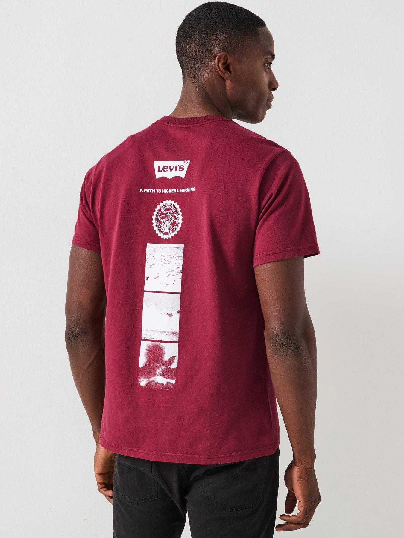Image 1 of 6 of Levi's Relaxed Fit Back Graphic T-shirt - Red