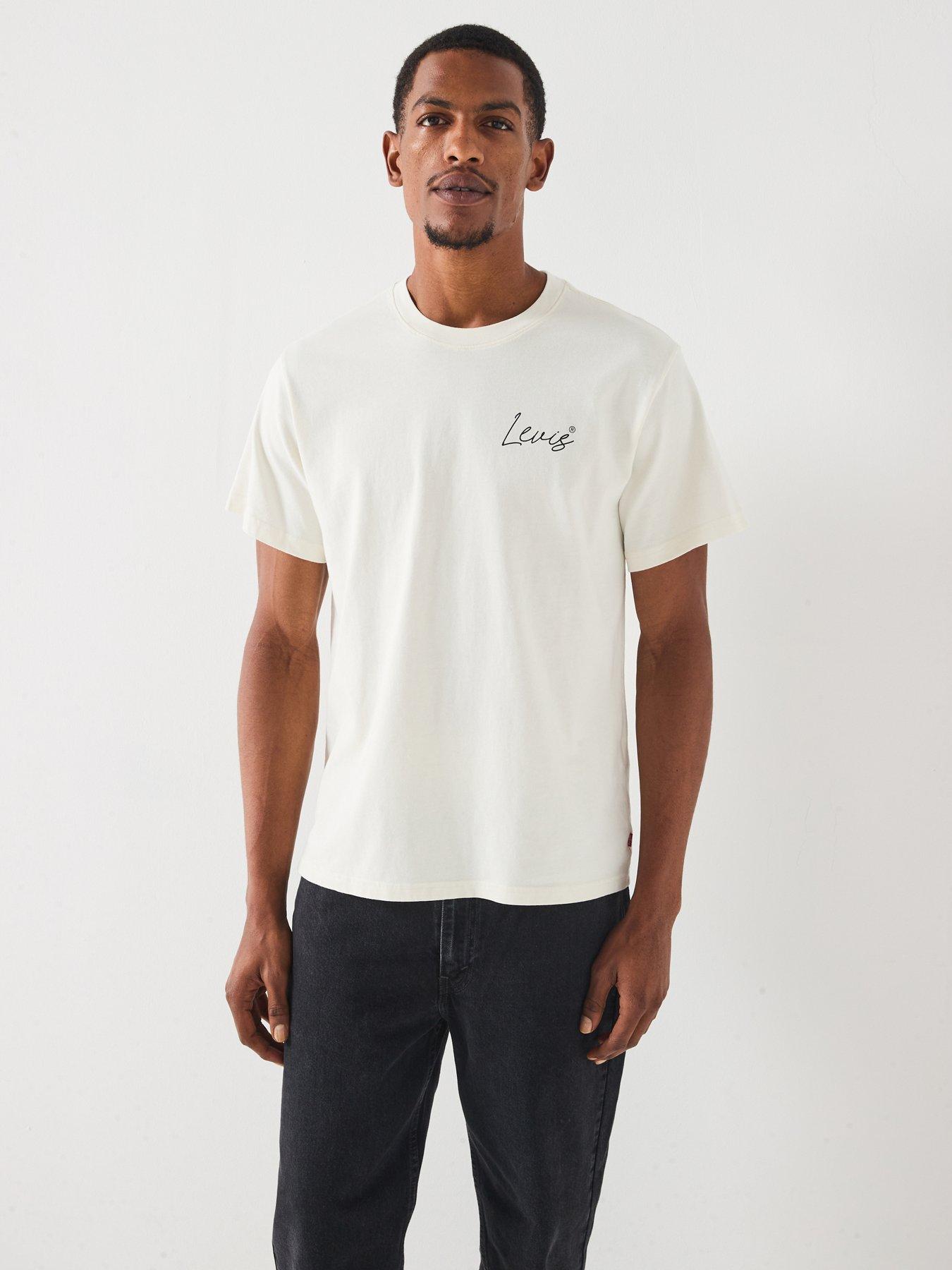 Image 2 of 6 of Levi's Levis Relaxed Fit Dice Back Graphic T-Shirt - White