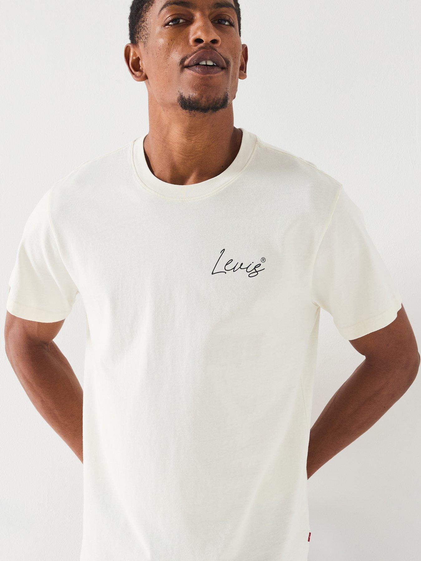 Image 6 of 6 of Levi's Levis Relaxed Fit Dice Back Graphic T-Shirt - White