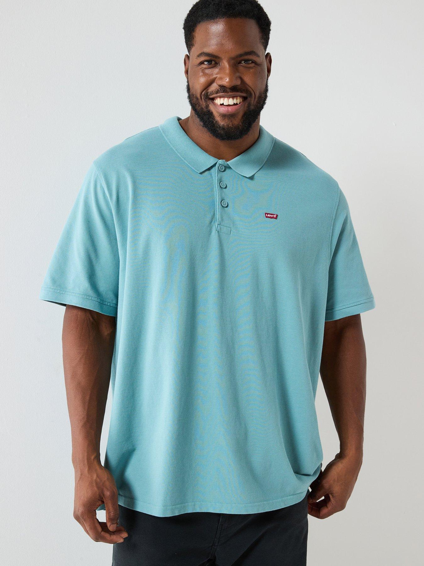 levis-big-and-tall-housemark-logo-short-sleeve-polo-shirt--bluefront