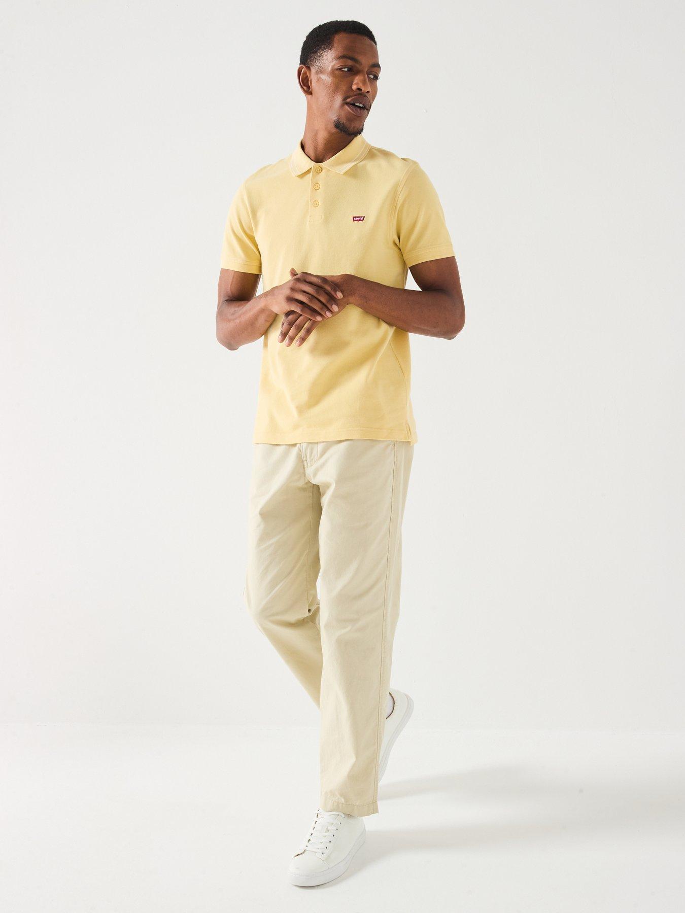 levis-housemark-logo-short-sleeve-tipped-collar-polo-shirt-yellowback