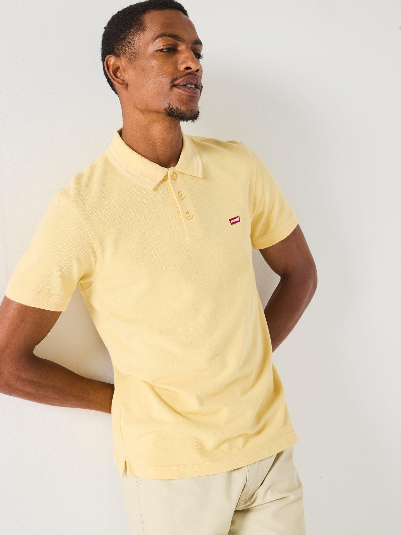 levis-housemark-logo-short-sleeve-tipped-collar-polo-shirt-yellowoutfit