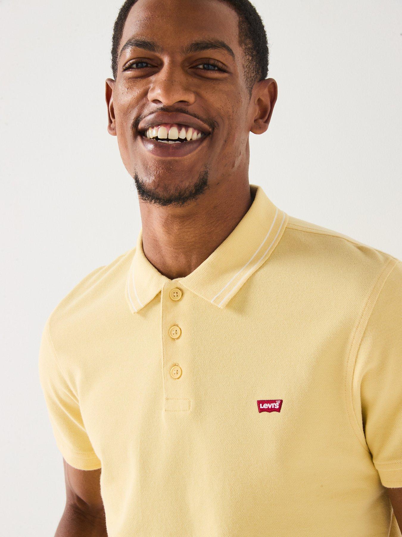 levis-housemark-logo-short-sleeve-tipped-collar-polo-shirt-yellowdetail