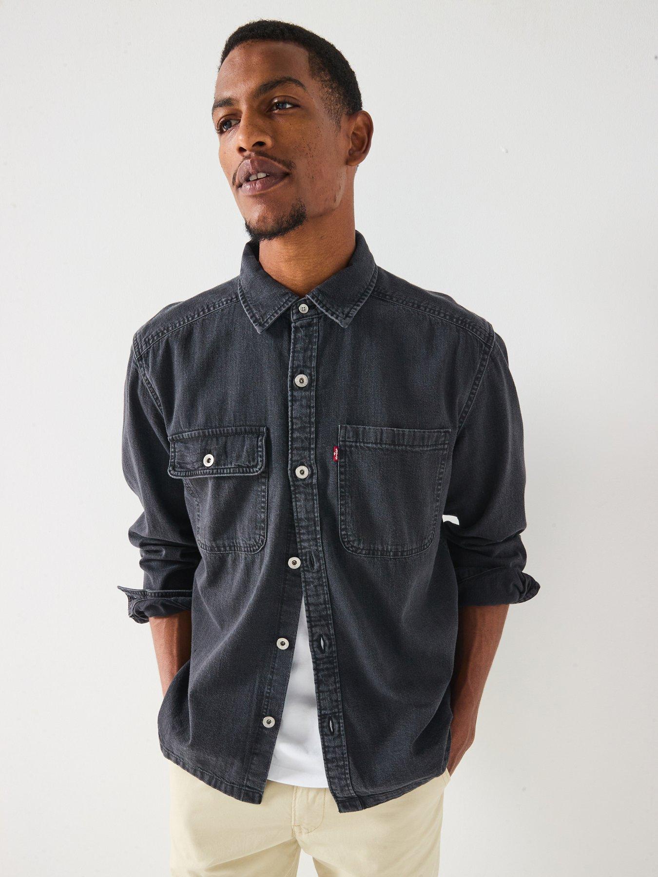 levis-truckee-long-sleeve-denim-overshirt-black