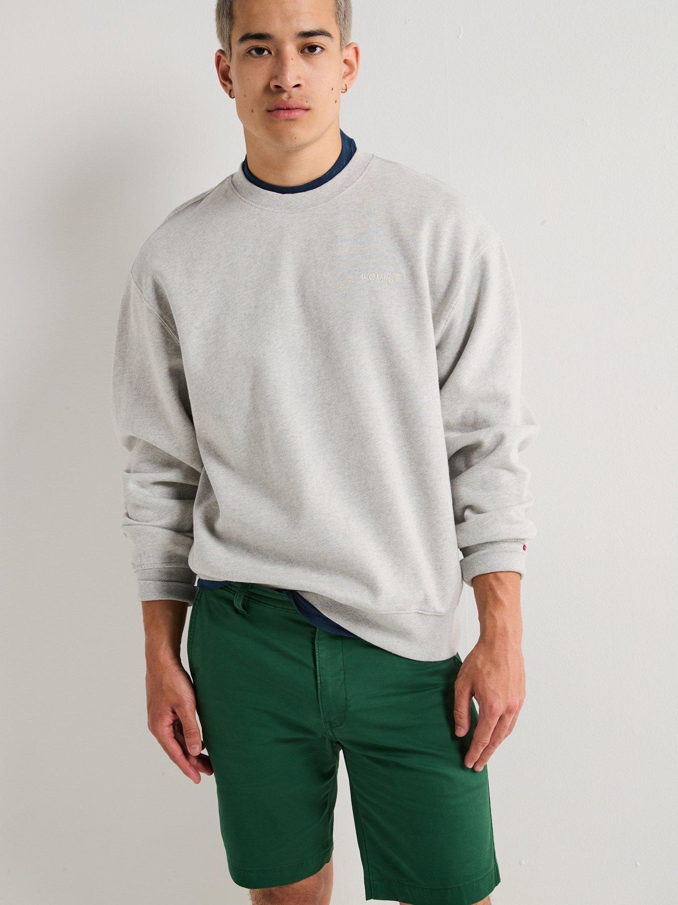 Levi's Authentic Relaxed Graphic Crew Sweat Top - Grey