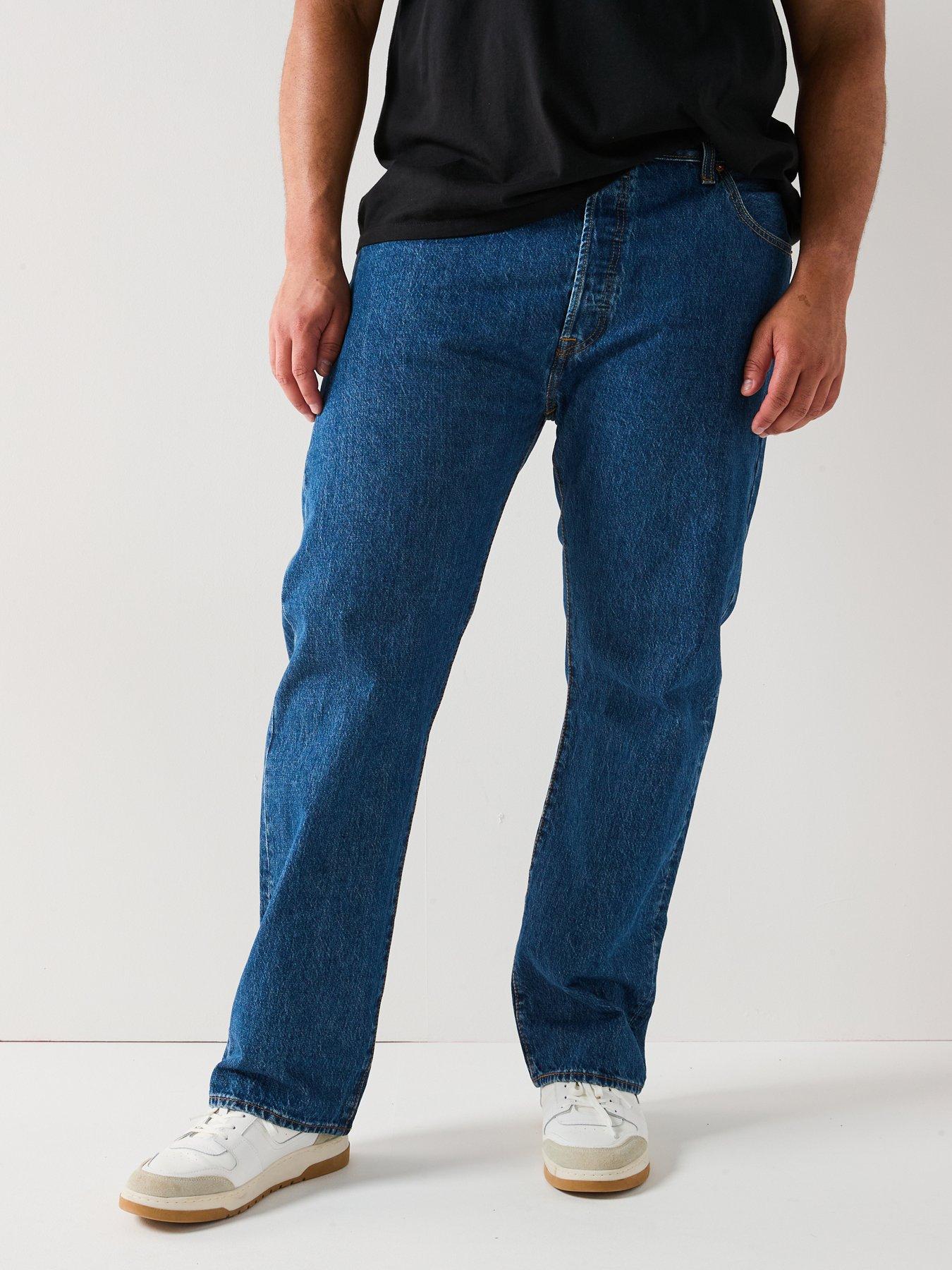 undefined Levi's501 Big & Tall Original Straight Fit Jeans - Dark Stonewash Dark - Dark Blue