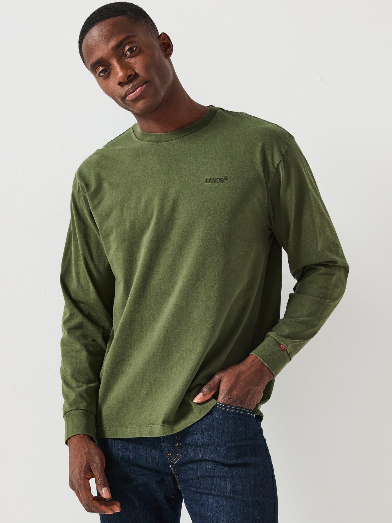 Levi's Long Sleeve Authentic Relaxed Fit T-Shirt - Green