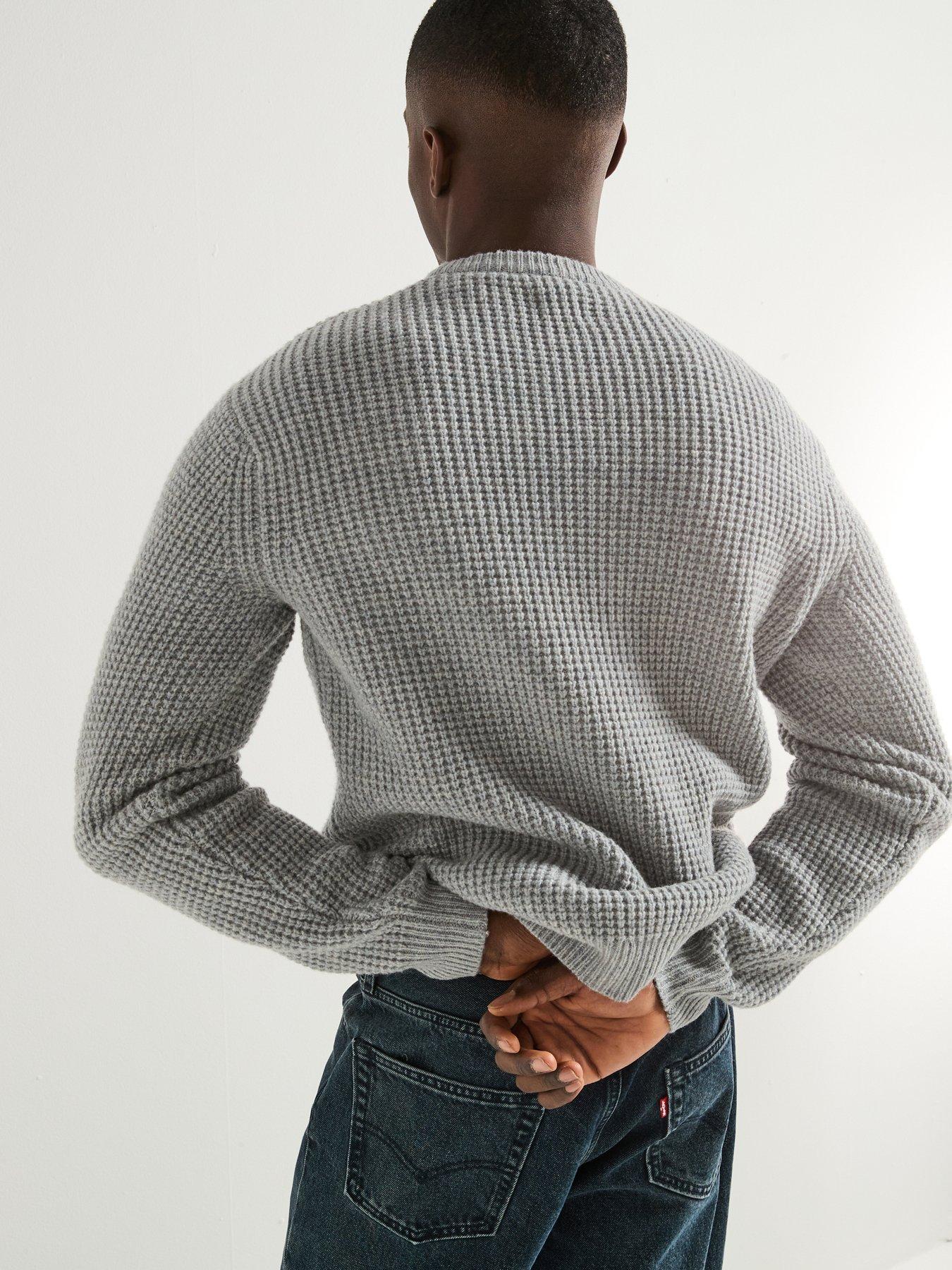 levis-presidio-crew-waffle-knitted-jumper-greystillFront