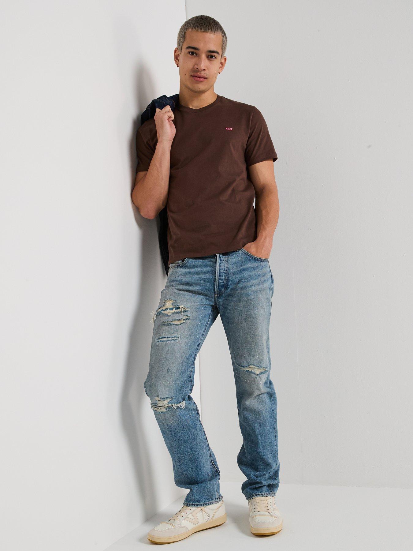 levis-original-hallmark-logo-short-sleeve-t-shirt--brownback