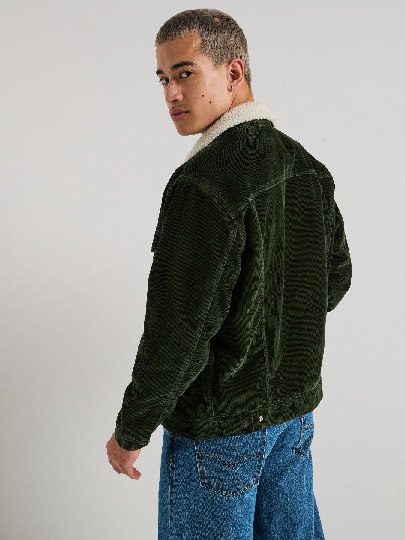 levis-relaxed-fit-sherpa-trucker-jacket--greenstillFront