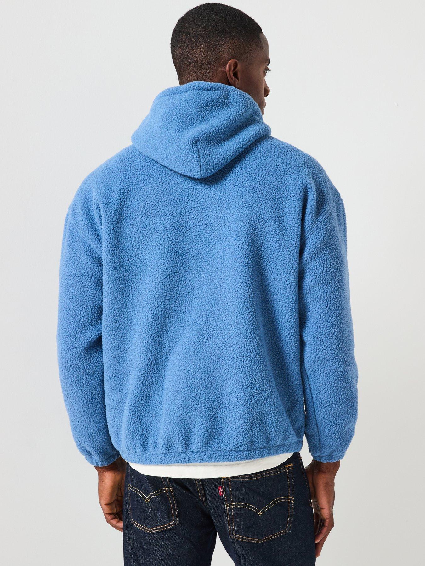 Image 2 of 6 of Levi's Cosy Sherpa Logo Hoodie - Blue