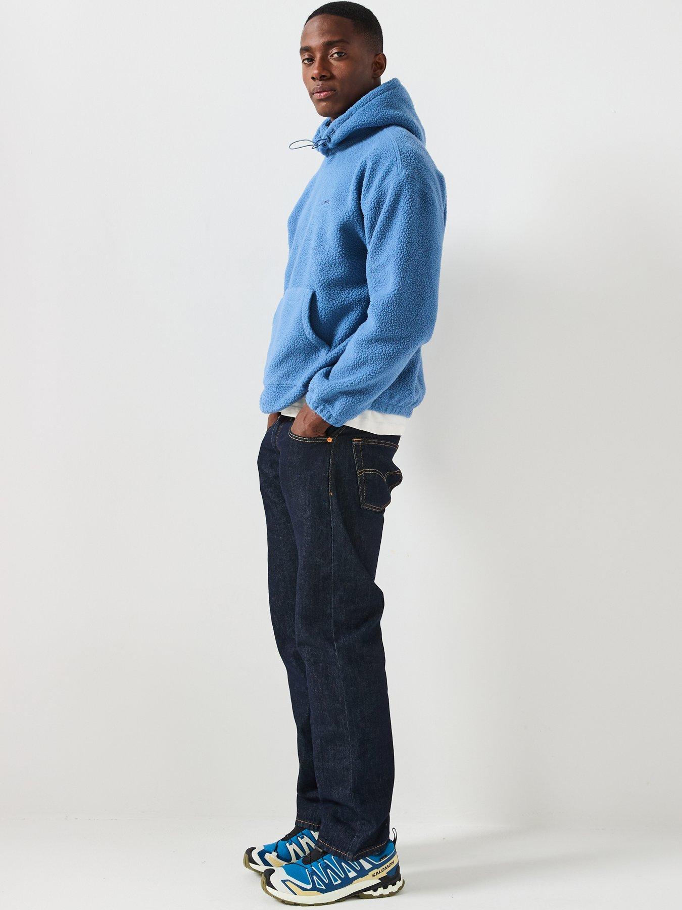 Image 5 of 6 of Levi's Cosy Sherpa Logo Hoodie - Blue