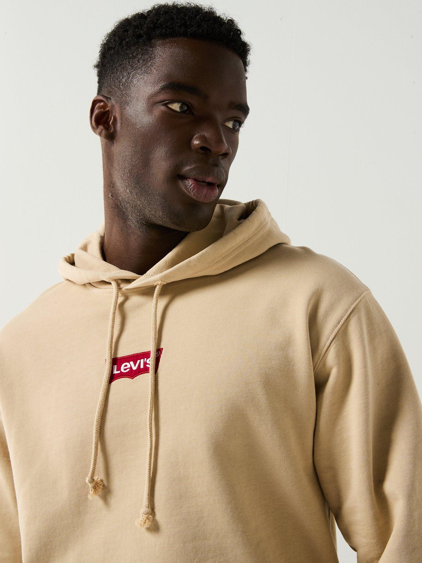 Image 5 of 6 of Levi's Relaxed Fit Graphic Backprint Hoodie- White
