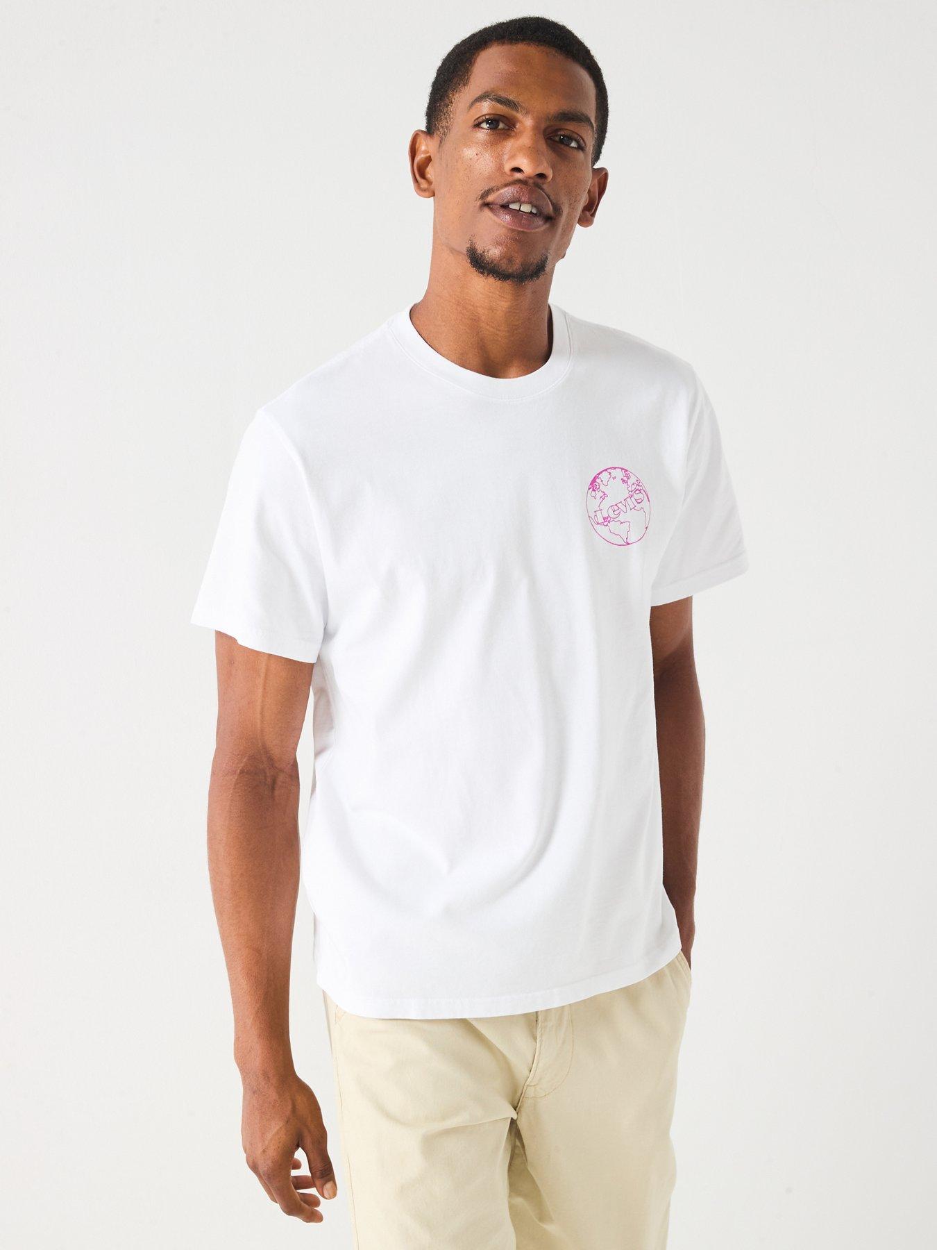 Image 2 of 6 of Levi's Levis Relaxed Fit Vegetable Back Graphic T-Shirt - White