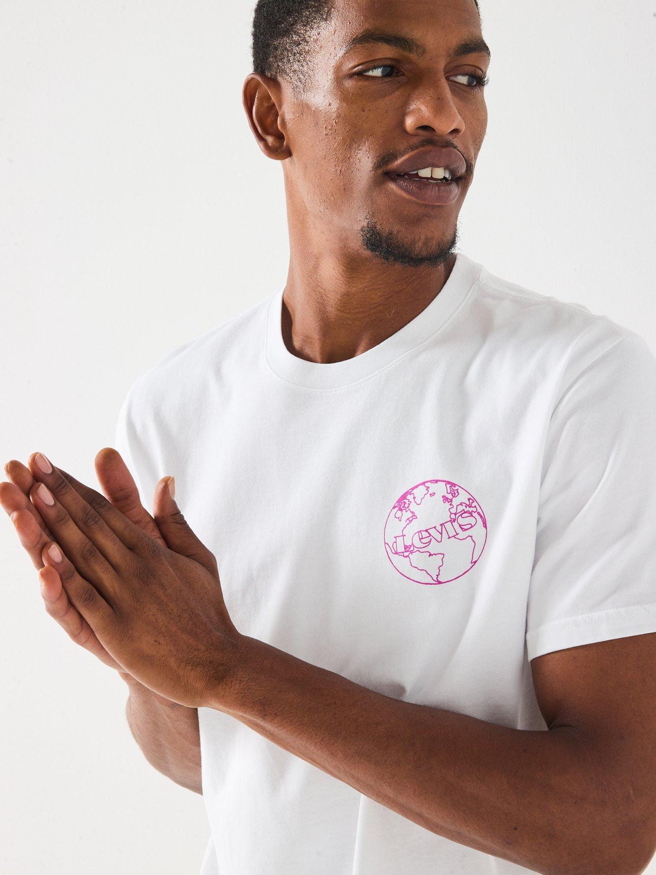 Image 4 of 6 of Levi's Levis Relaxed Fit Vegetable Back Graphic T-Shirt - White