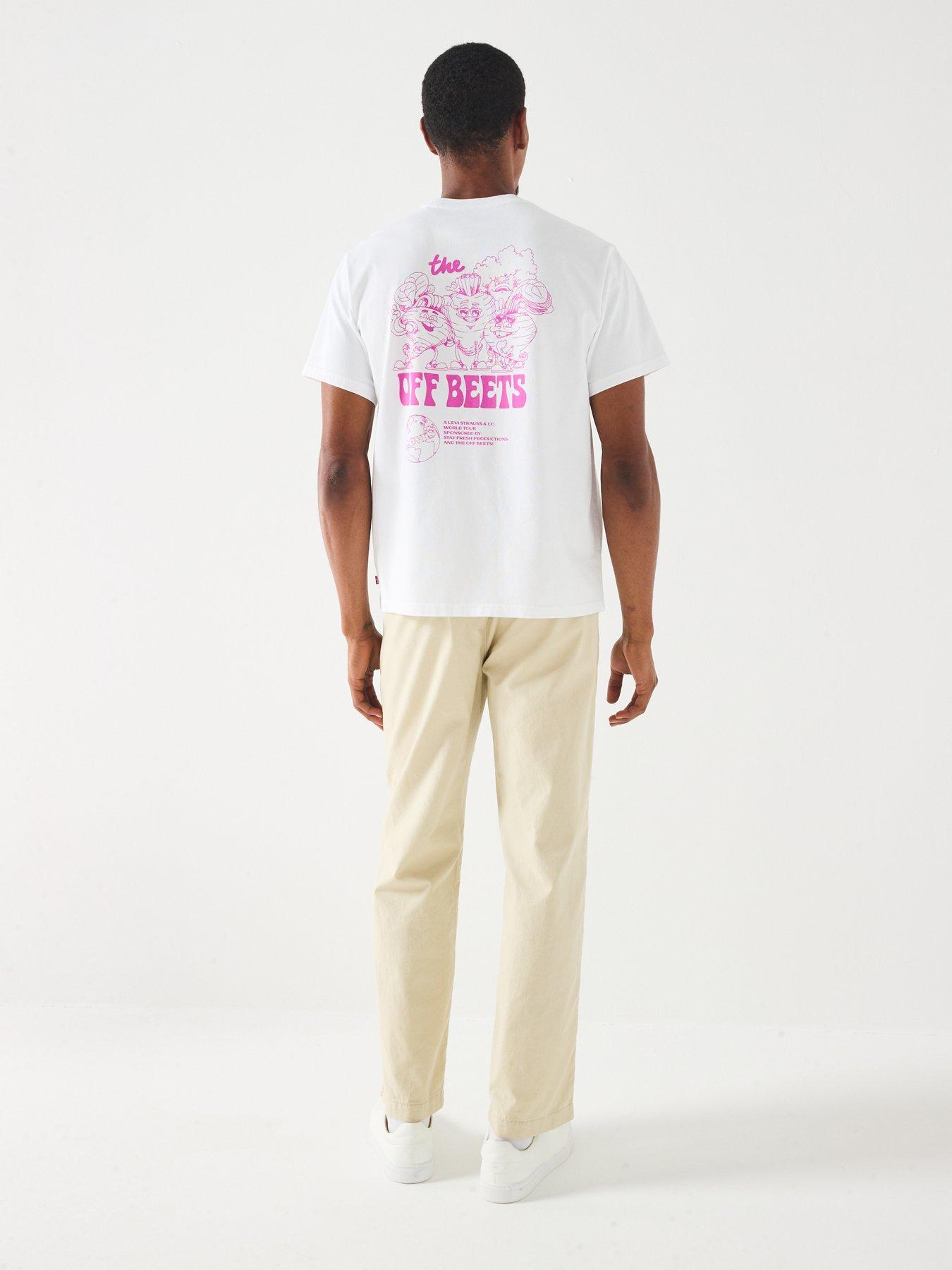 Image 5 of 6 of Levi's Levis Relaxed Fit Vegetable Back Graphic T-Shirt - White