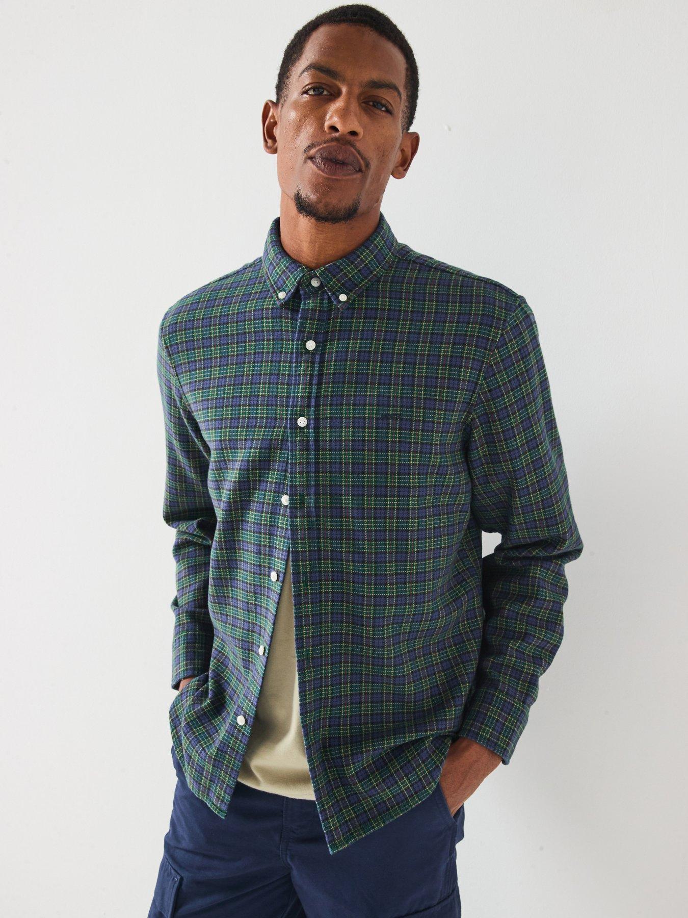 levis-authentic-button-down-check-long-sleeve-shirt-green
