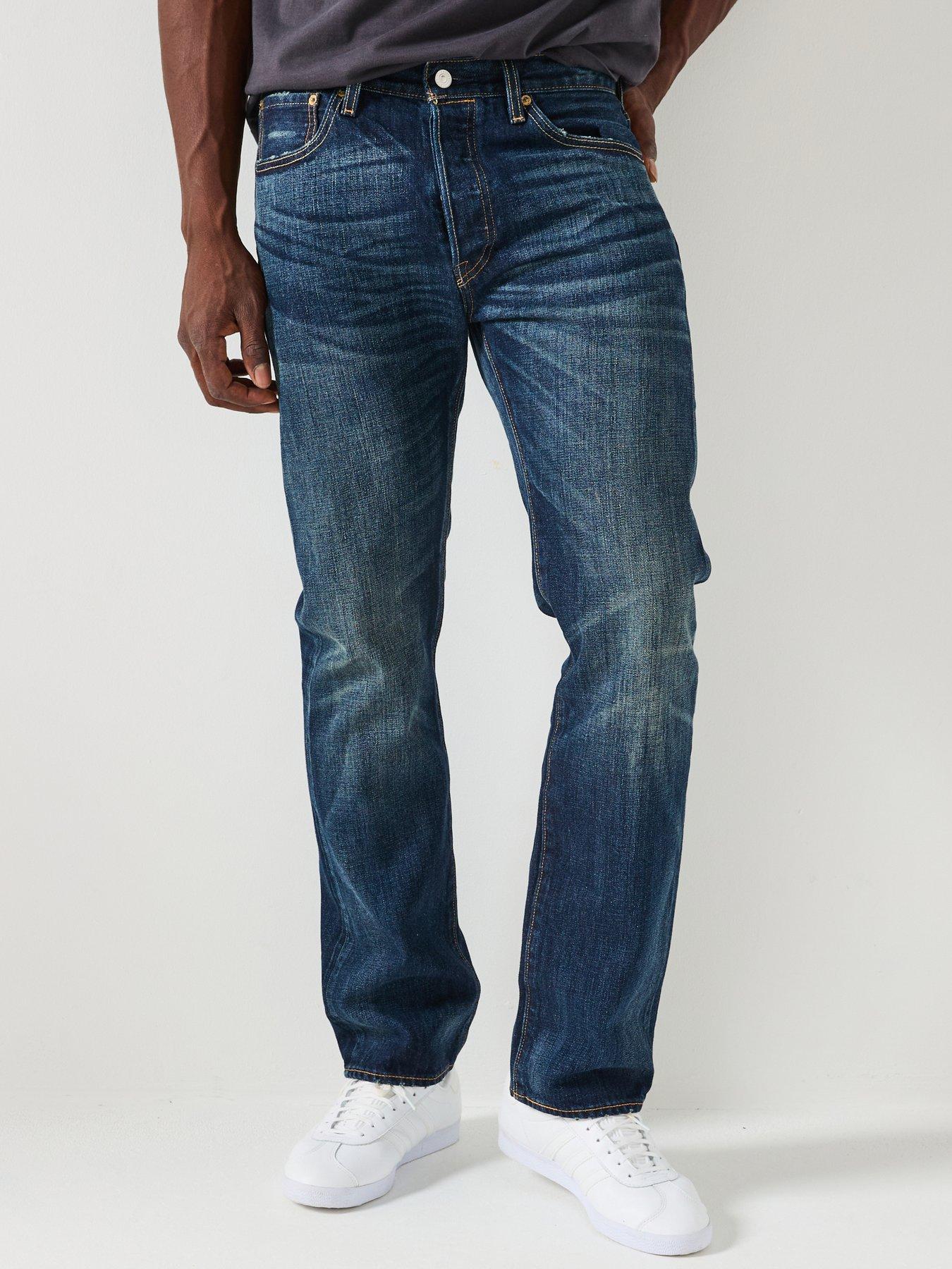 Levi's 501 Original Straight Fit Jeans - Authentic Vintage - Dark Blue
