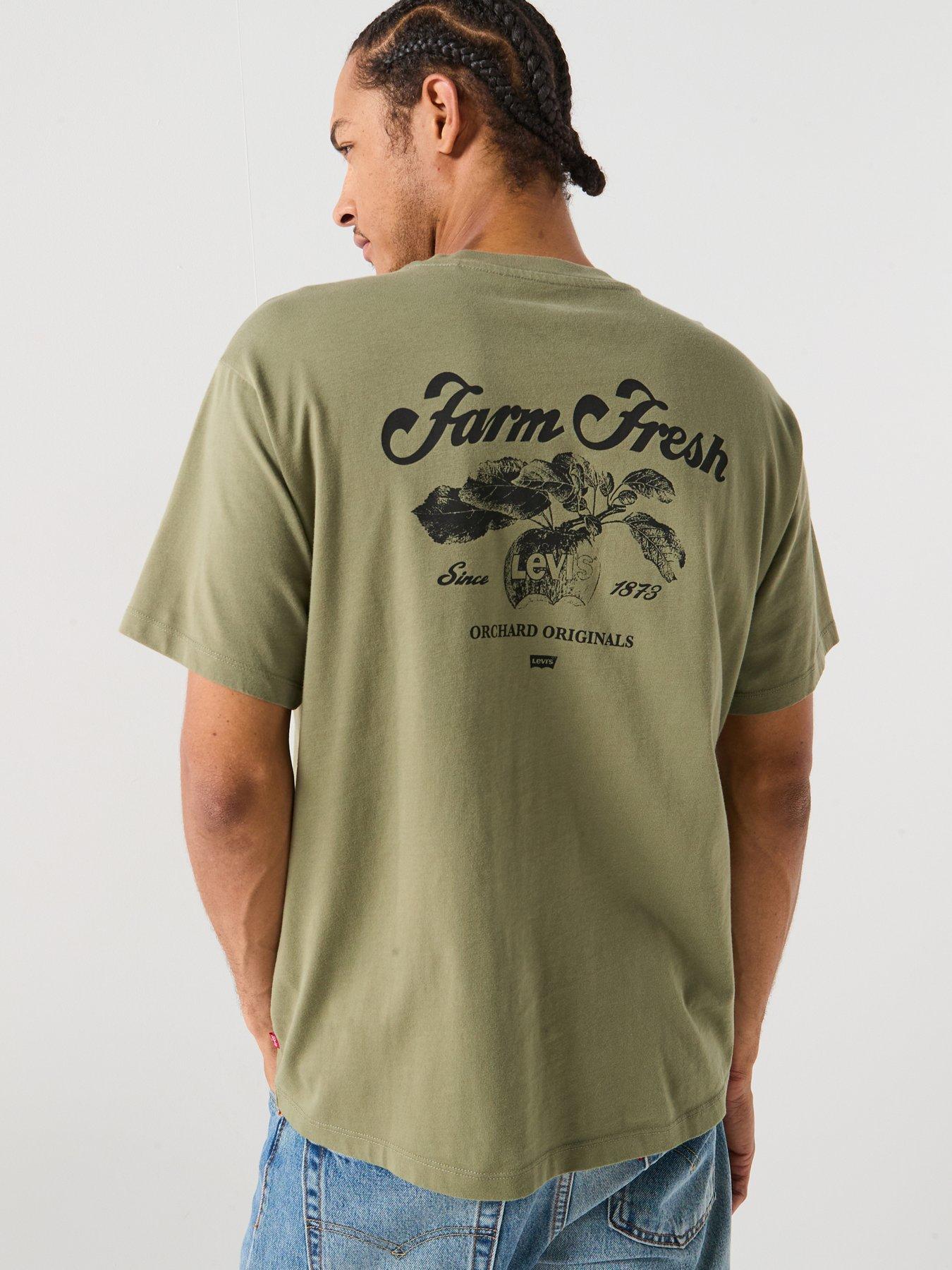 Levi's Vintage Fit Graphic Print Short Sleeve T-Shirt- Khaki