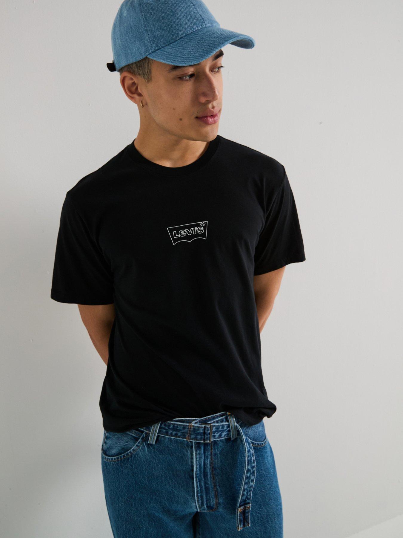 levis-relaxed-fit-logo-print-short-sleeve-t-shirt--black