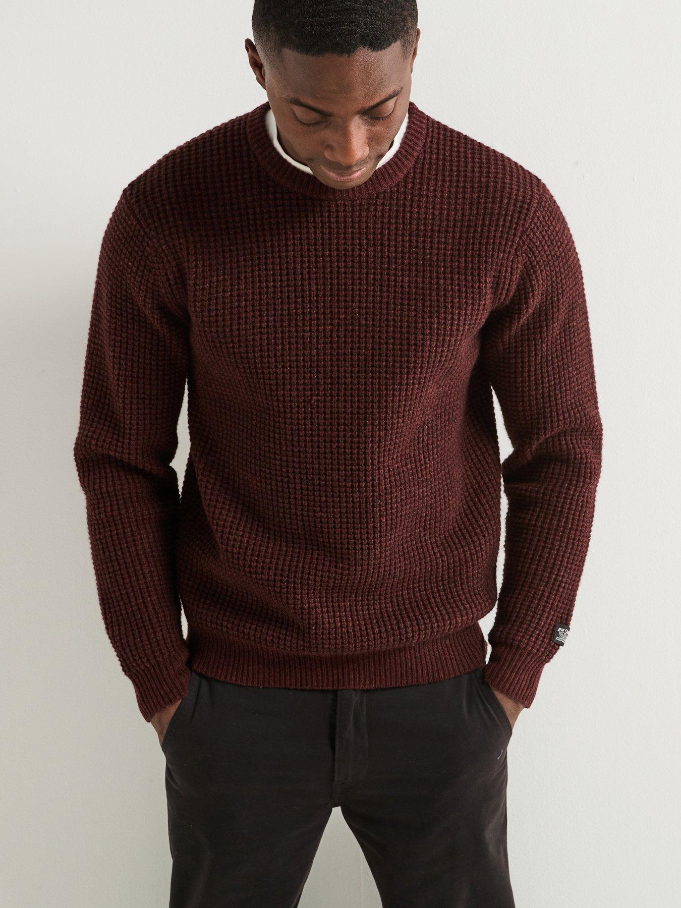 levis-presidio-crew-waffle-knitted-jumper-burgundy