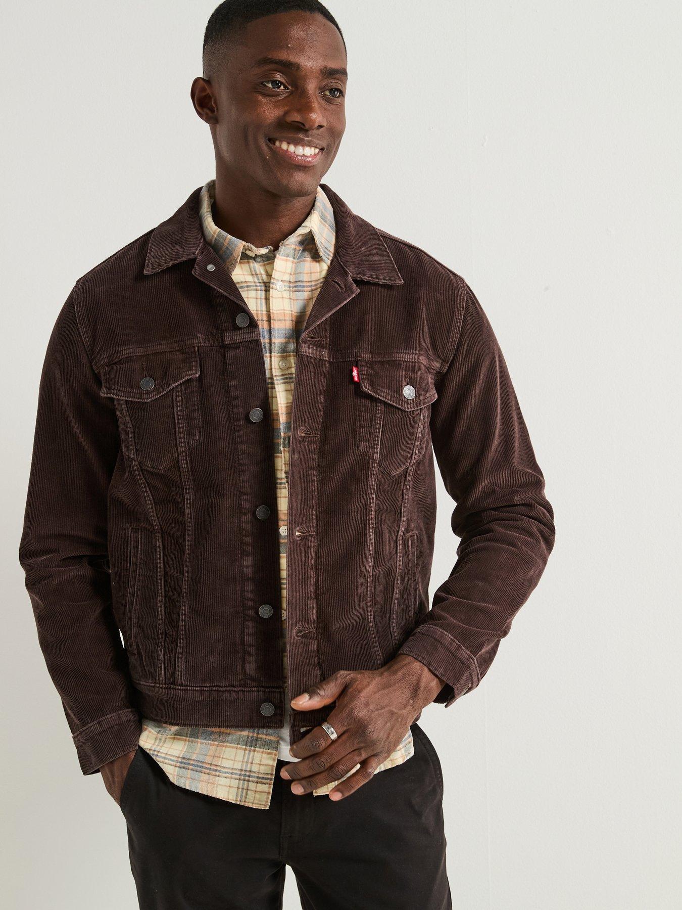 Image 1 of 6 of Levi's Denim Trucker Jacket- Brown