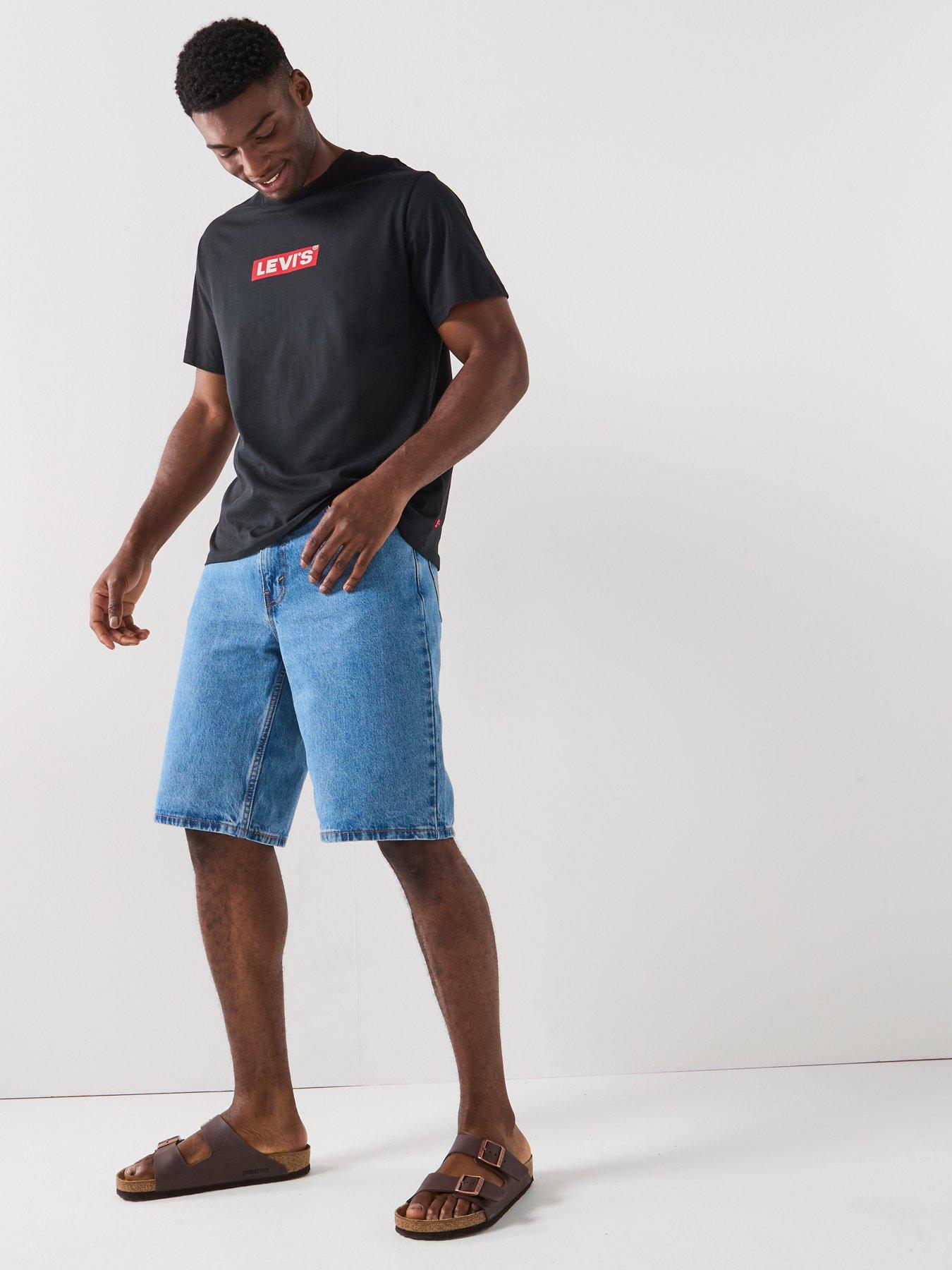 Image 5 of 5 of Levi's 469 Loose Fit Denim Shorts - Blue