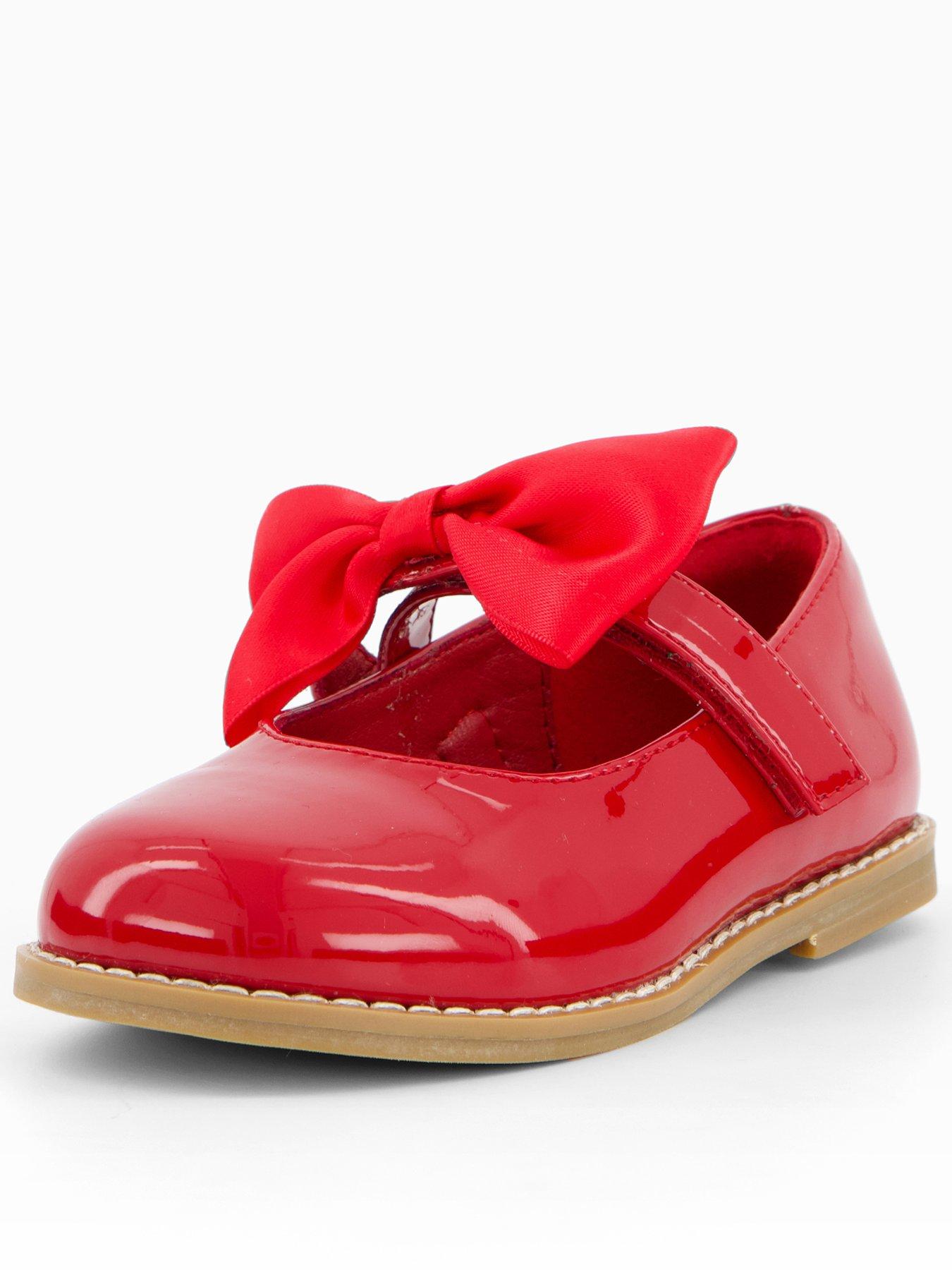 The Very Collection Toddler Patent Bow Shoe - Red