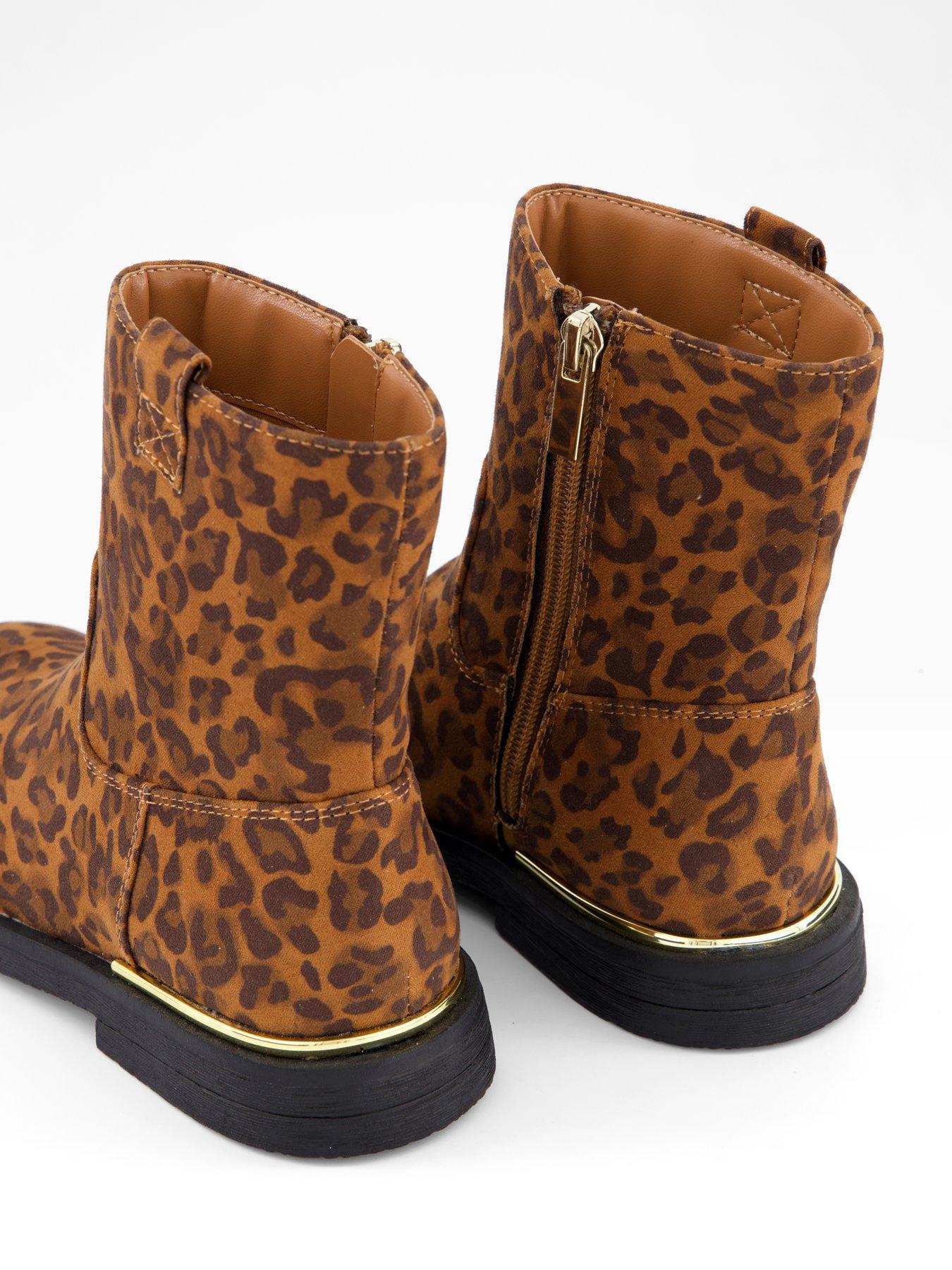 Image 6 of 8 of The Very Collection Girls Leopard Print Ankle Boot