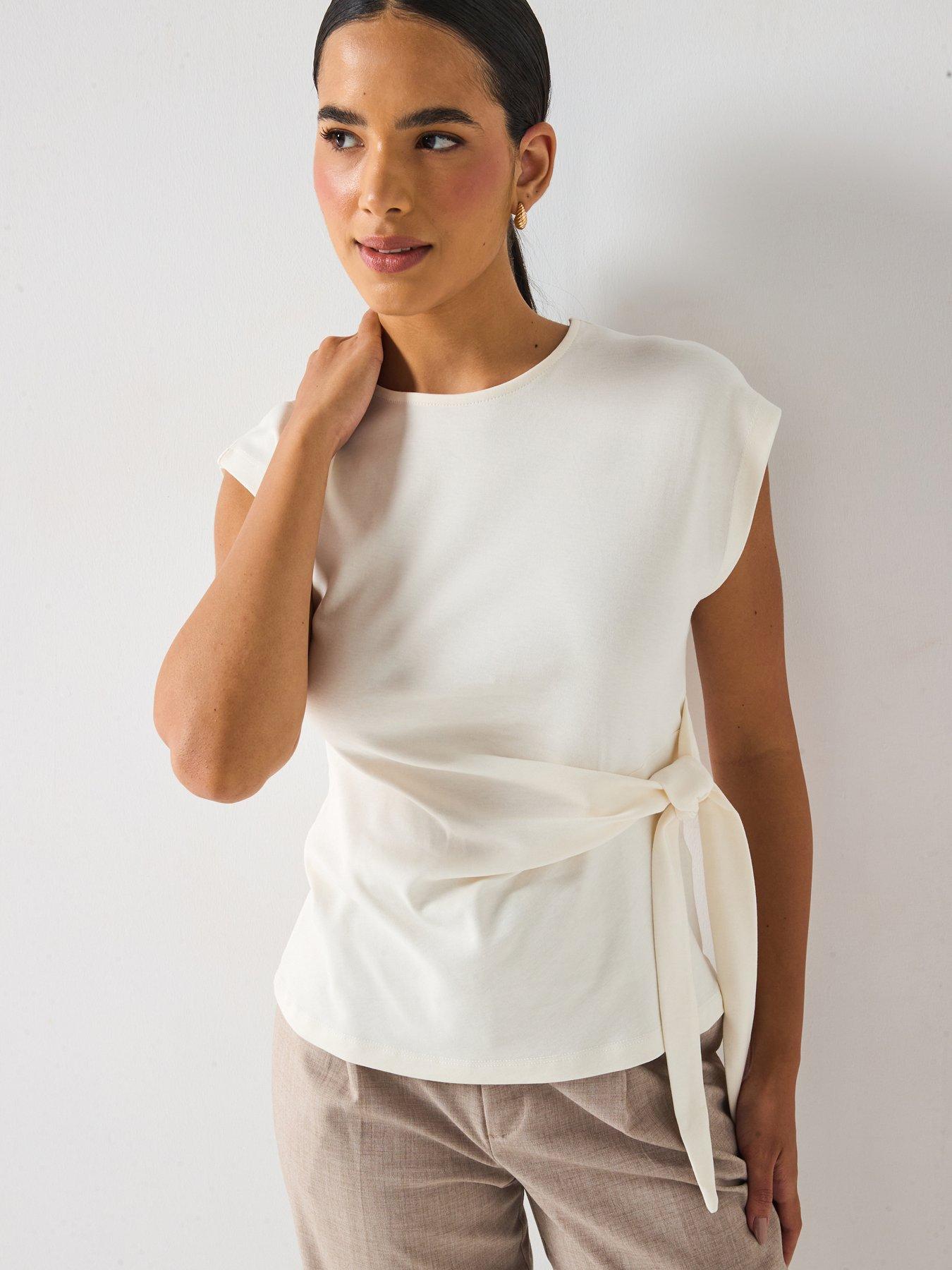 vero-moda-taylor-short-sleeve-tie-t-shirt-multi