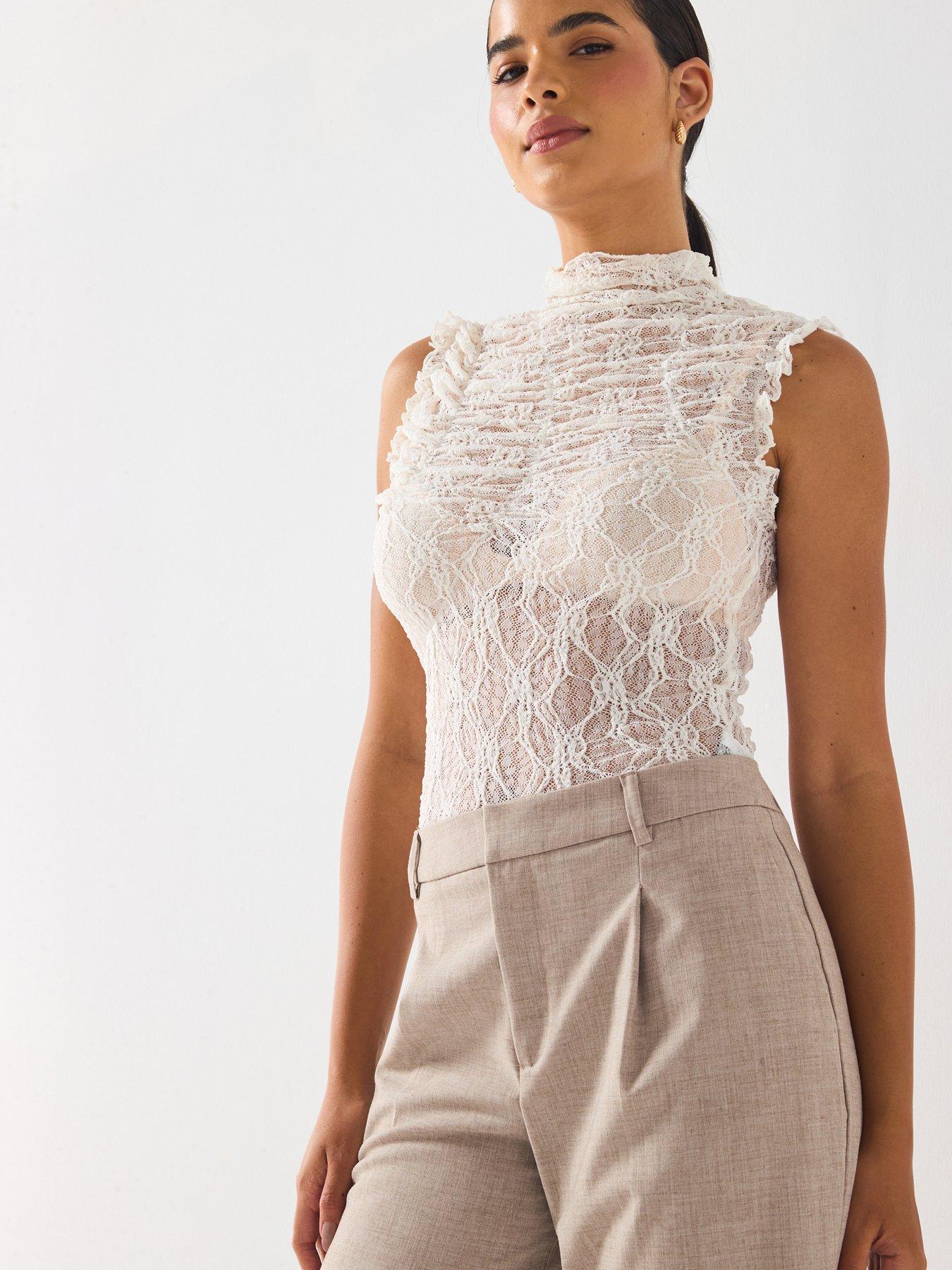 vero-moda-high-neck-top-whitefront