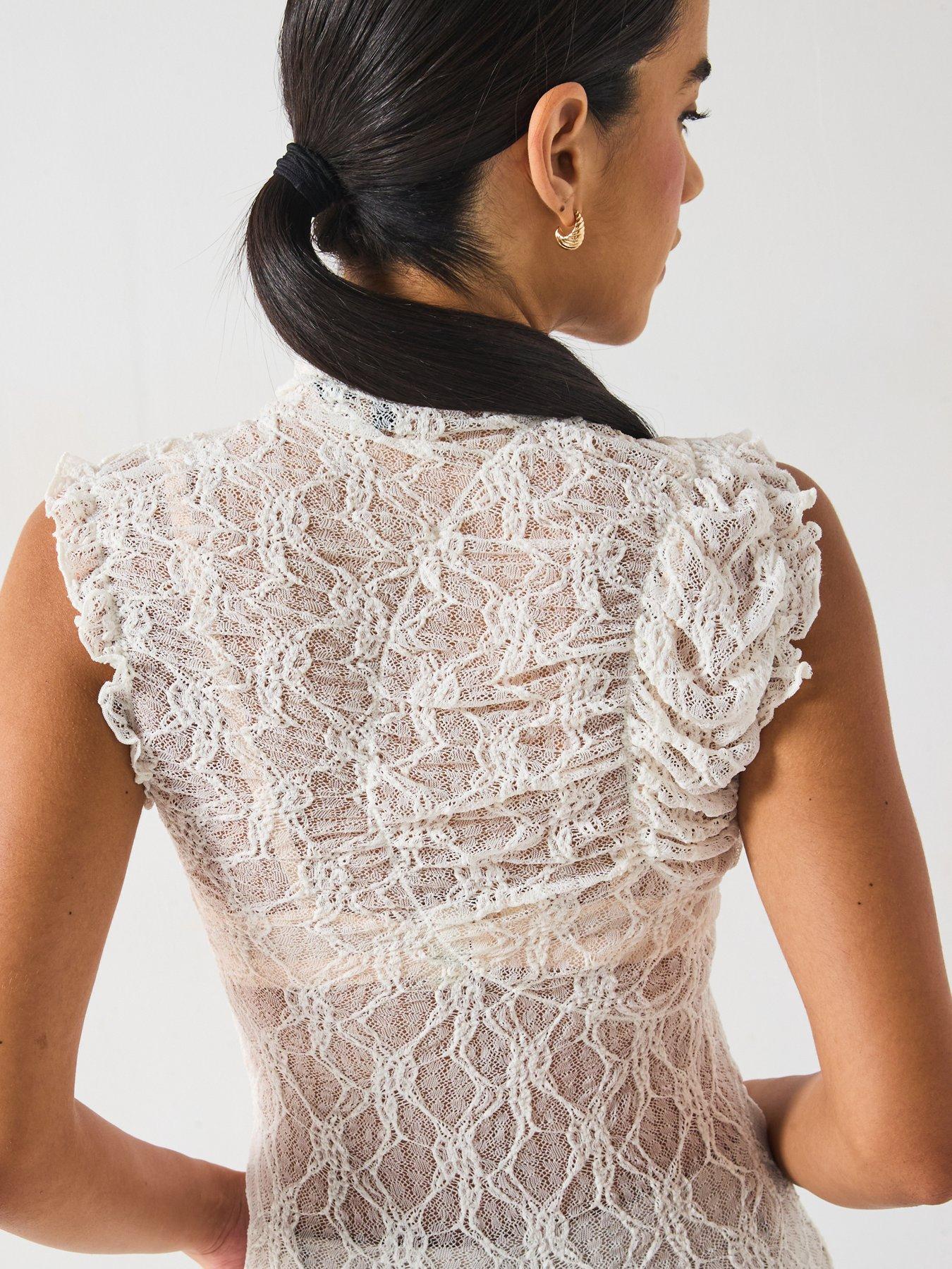 vero-moda-high-neck-top-whiteoutfit