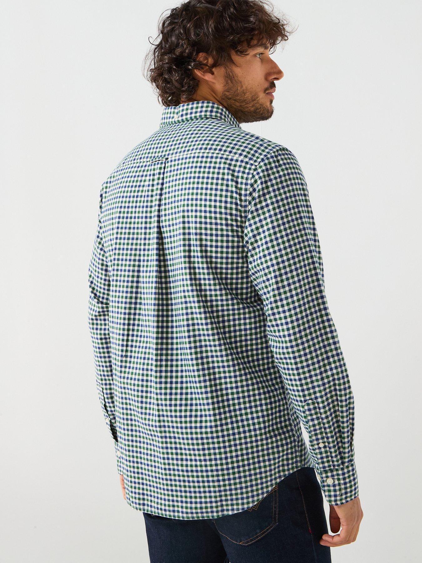gant-regular-fit-classic-gingham-long-sleeve-shirt-greenstillFront