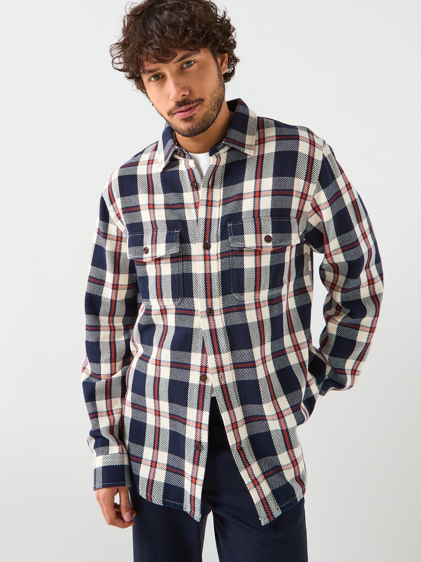 gant-heavy-twill-long-sleeve-check-overshirt-navy