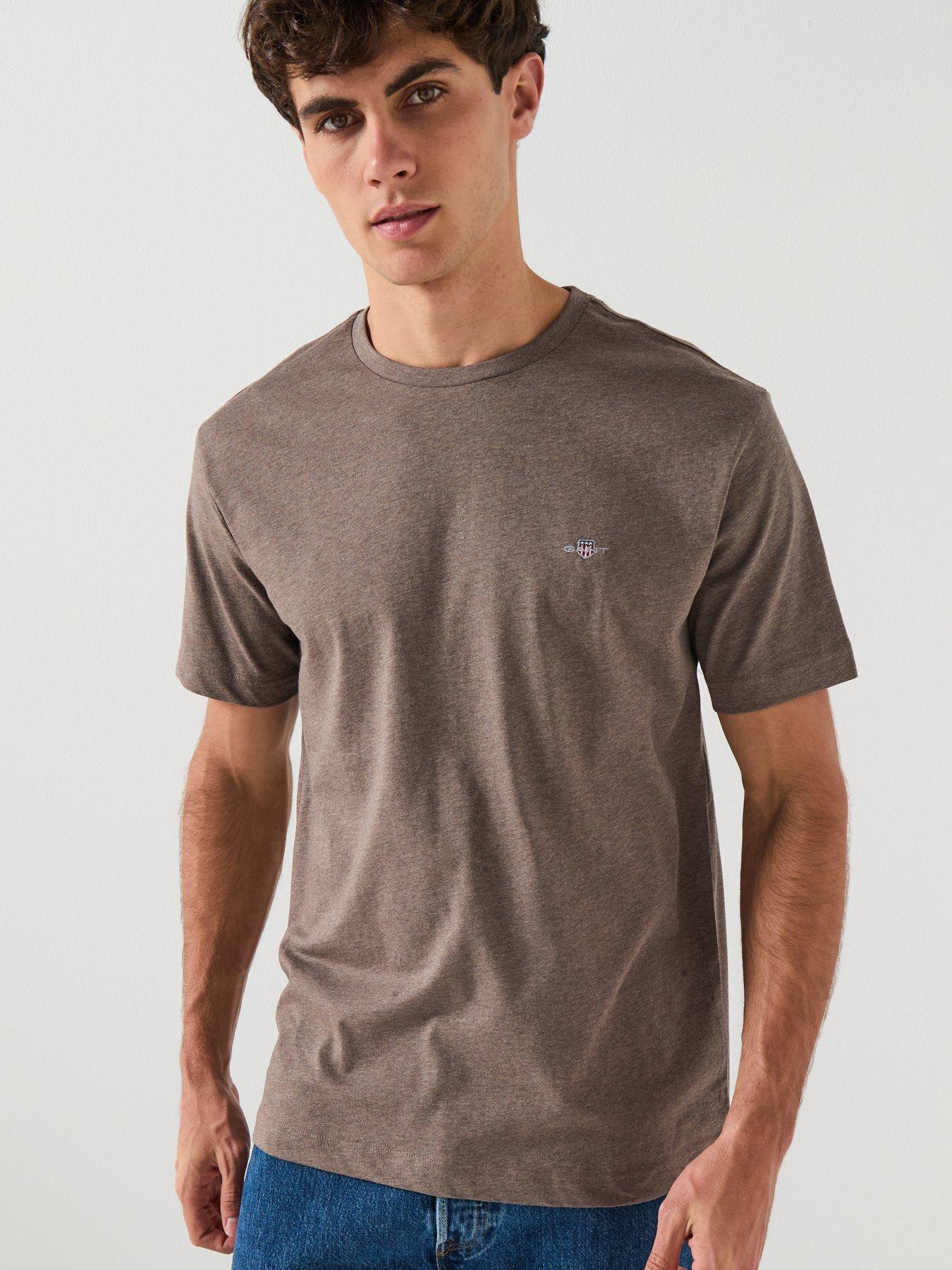 gant-regular-fit-shield-t-shirt-brown