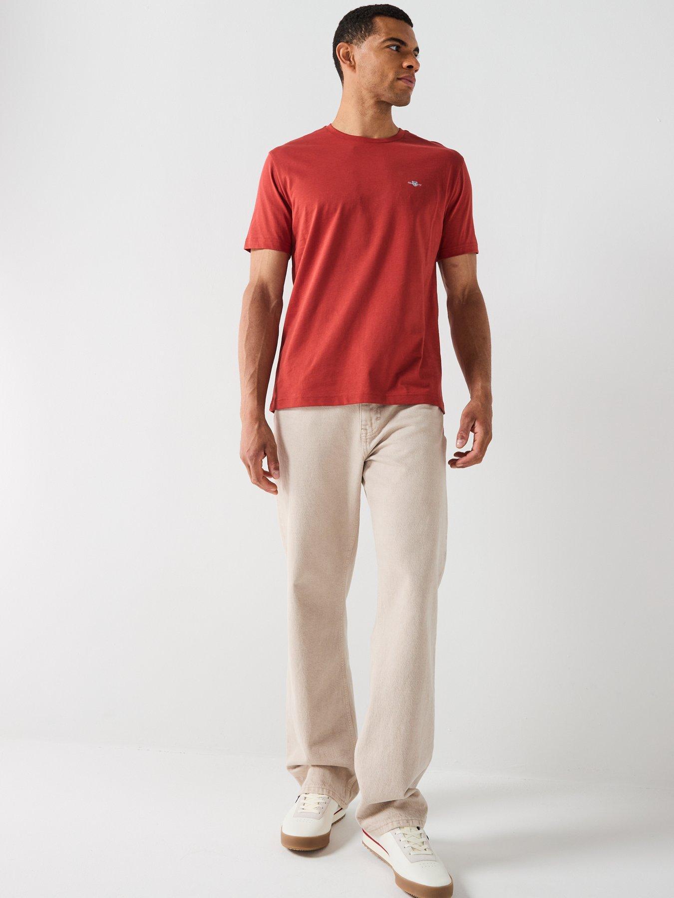 Image 3 of 5 of GANT Regular Fit Shield T-Shirt - Orange