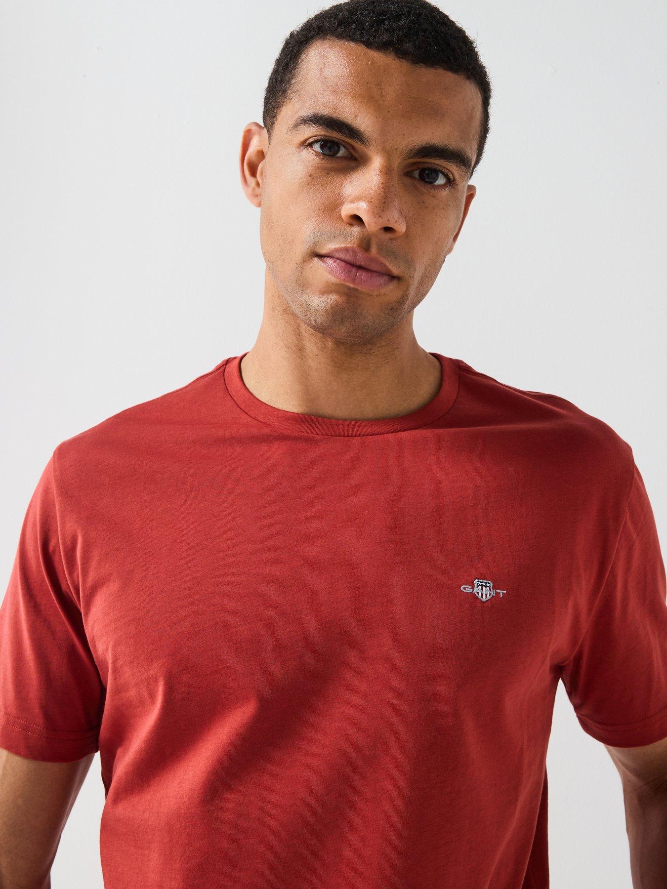 Image 5 of 5 of GANT Regular Fit Shield T-Shirt - Orange