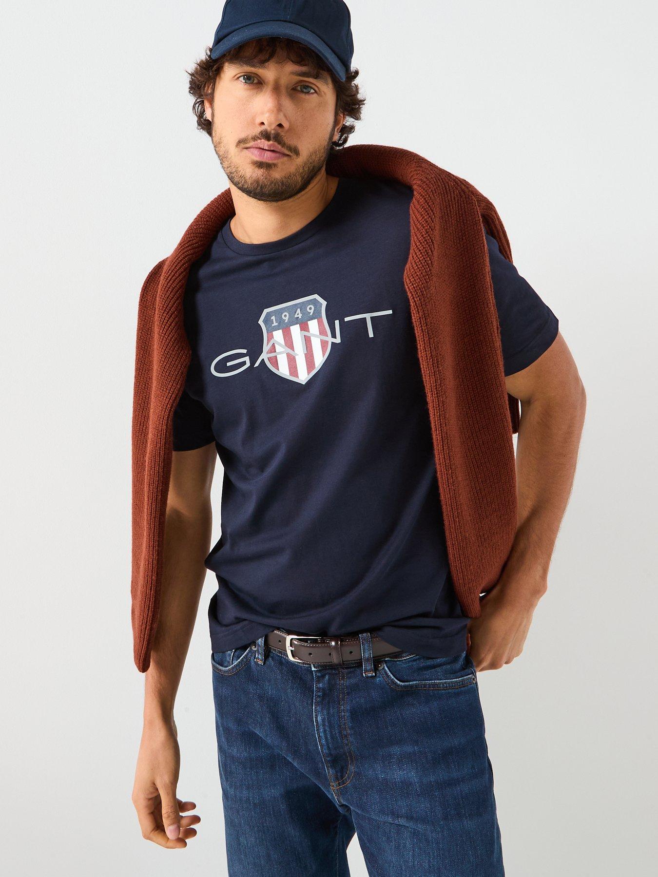 GANT Regular Fit Archive T-Shirt - Navy