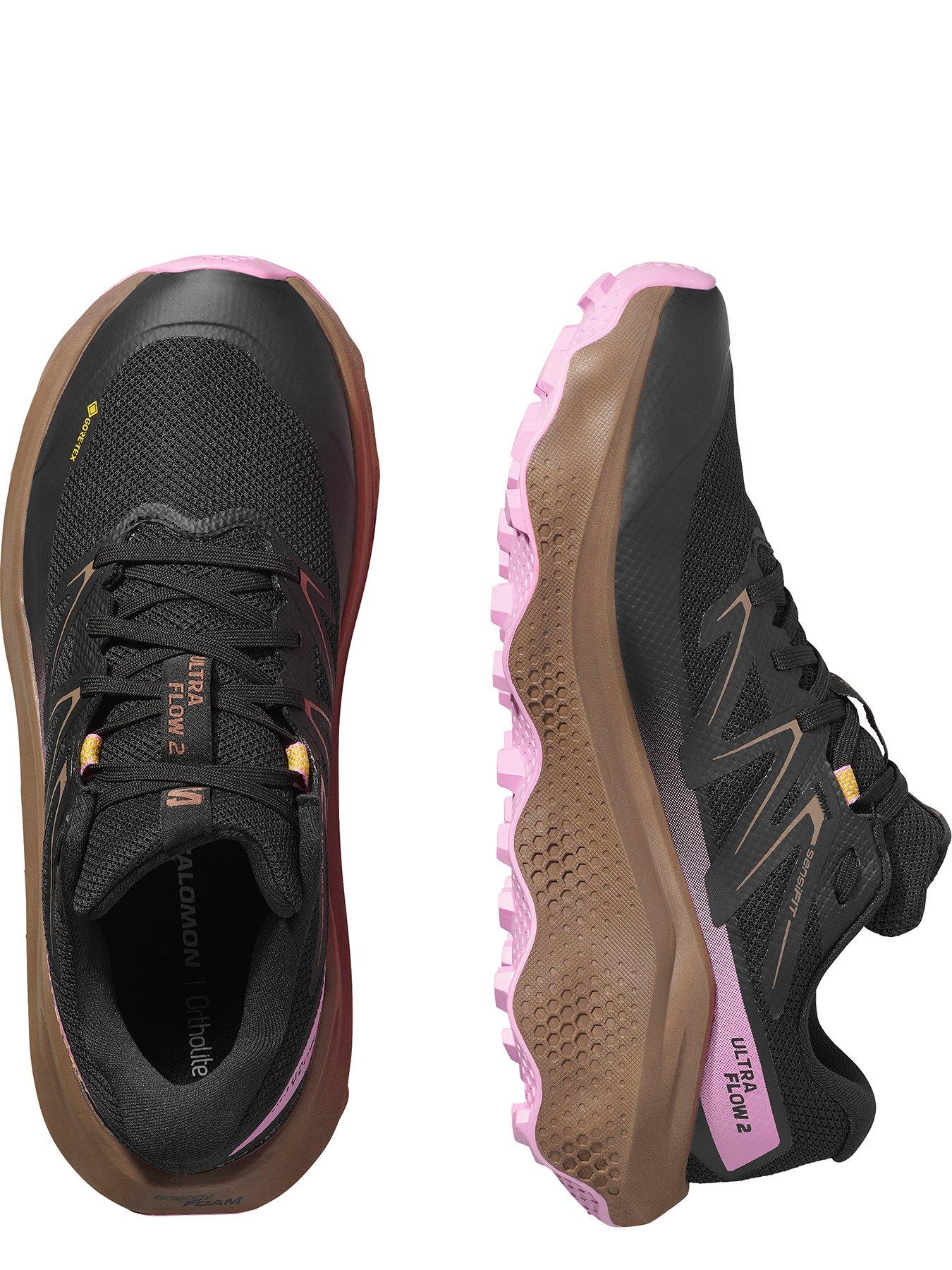Image 4 of 6 of Salomon Women's Trail Running Ultra Flow 2 Gore-Tex Trainers - Black/Purple