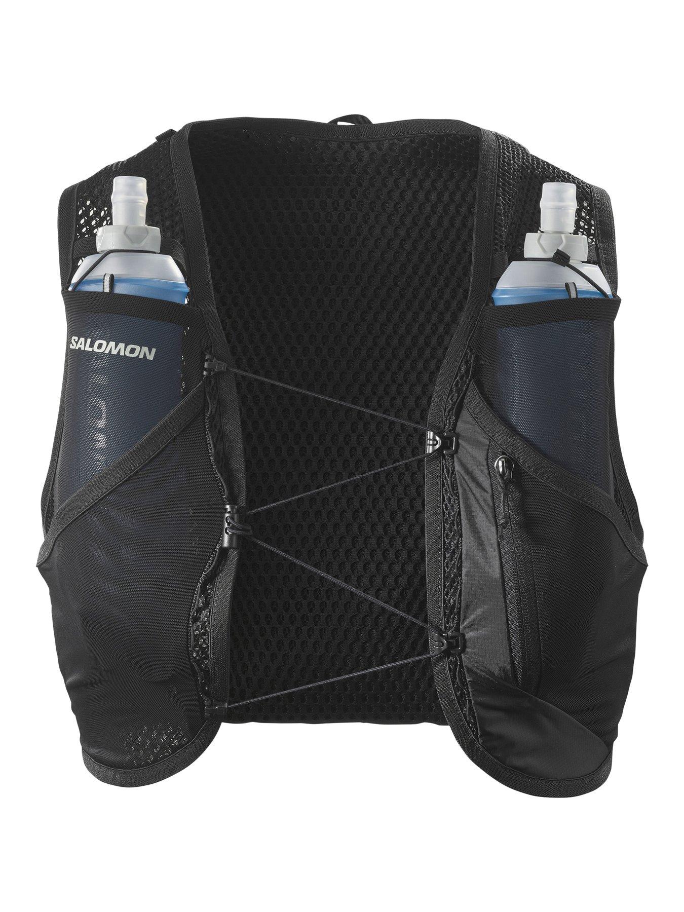 Image 2 of 3 of Salomon Adults Unisex Running Active Skin 8 Hydration Vest Set - Black